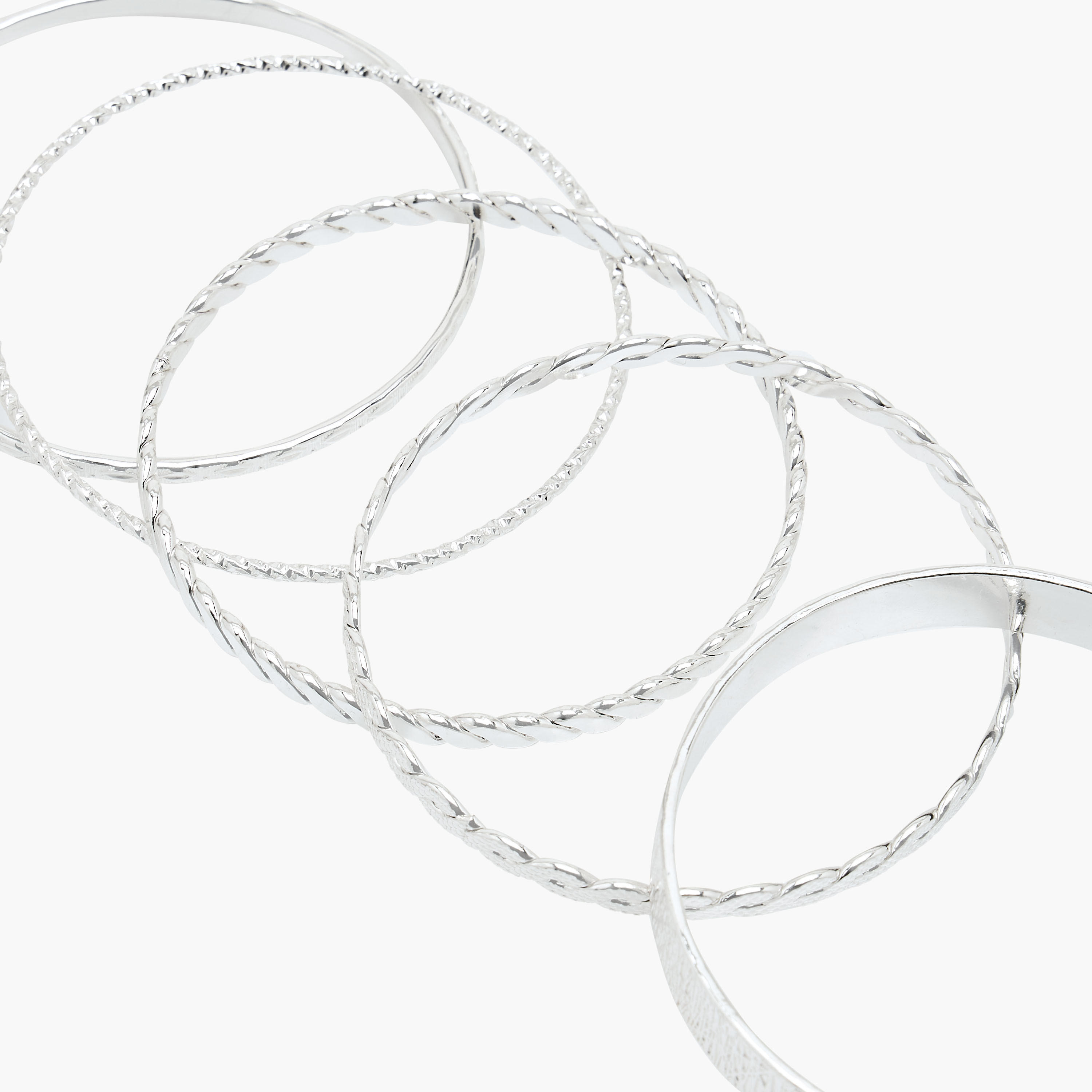 Pack of 10 Silver Tone Assorted Bangle-women-watchesandjewellery-jewellery-banglesandbracelets-image-12