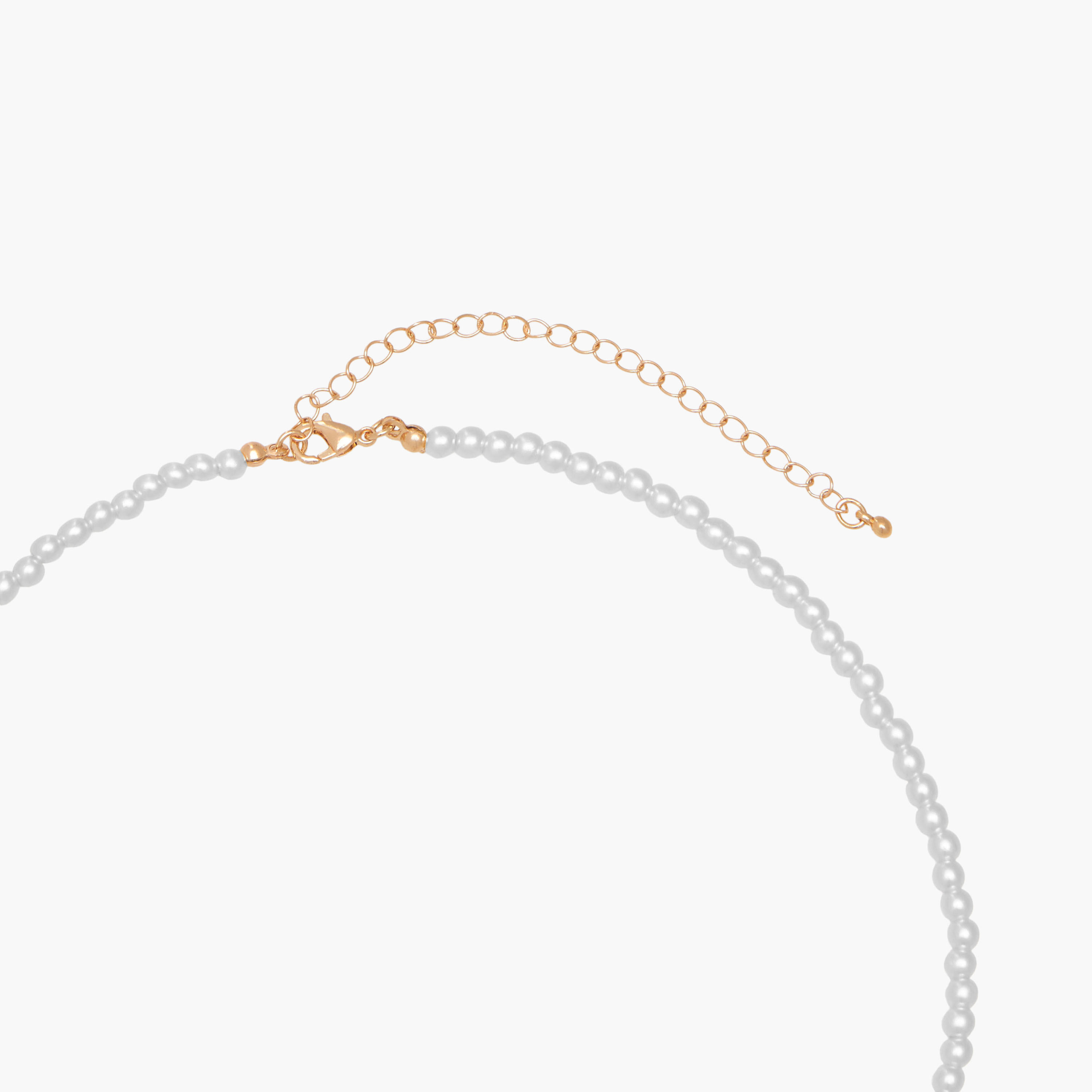 Gold Tone Pendant Necklace with Pearl Embellishment-women-watchesandjewellery-jewellery-necklacesandpendants-image-4