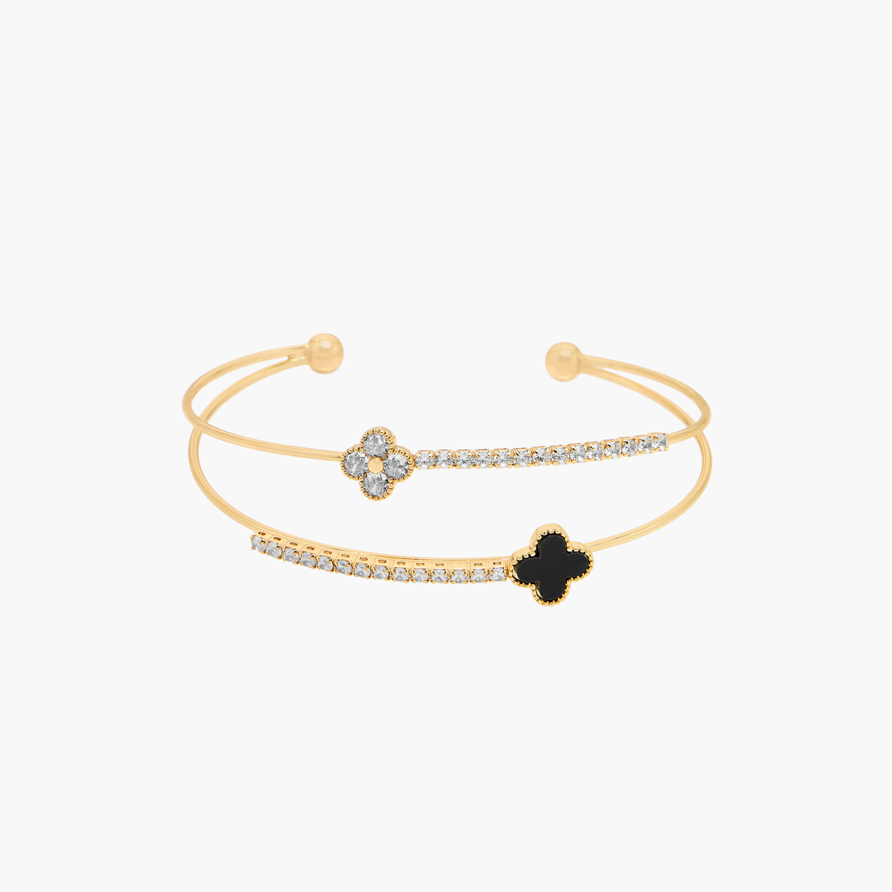 سوار ذهبي اللون بتزيينات زيركون-women-watchesandjewellery-jewellery-banglesandbracelets-image-1