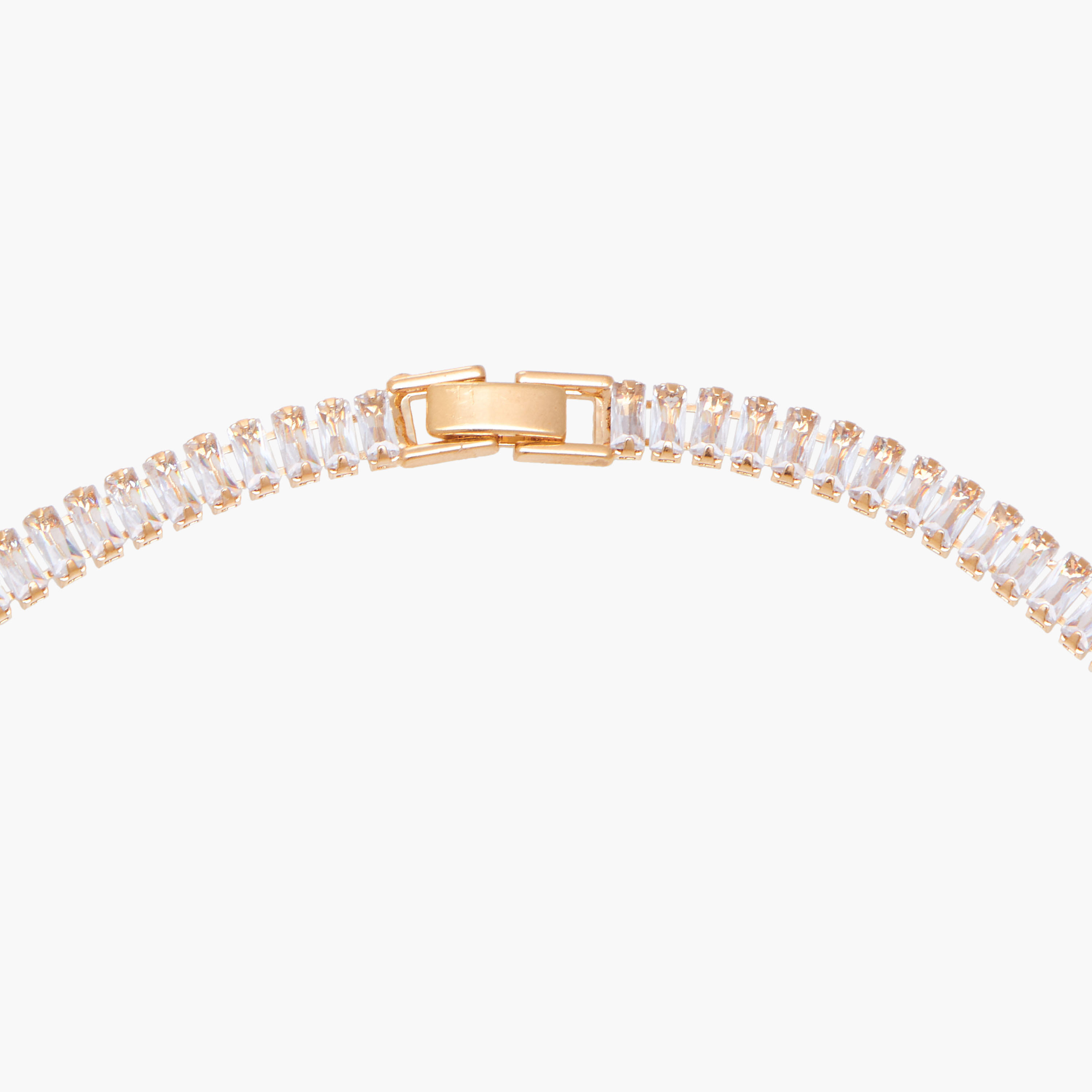 Gold Tone Necklace with Cubic Zirconia Stones-women-watchesandjewellery-jewellery-necklacesandpendants-image-4