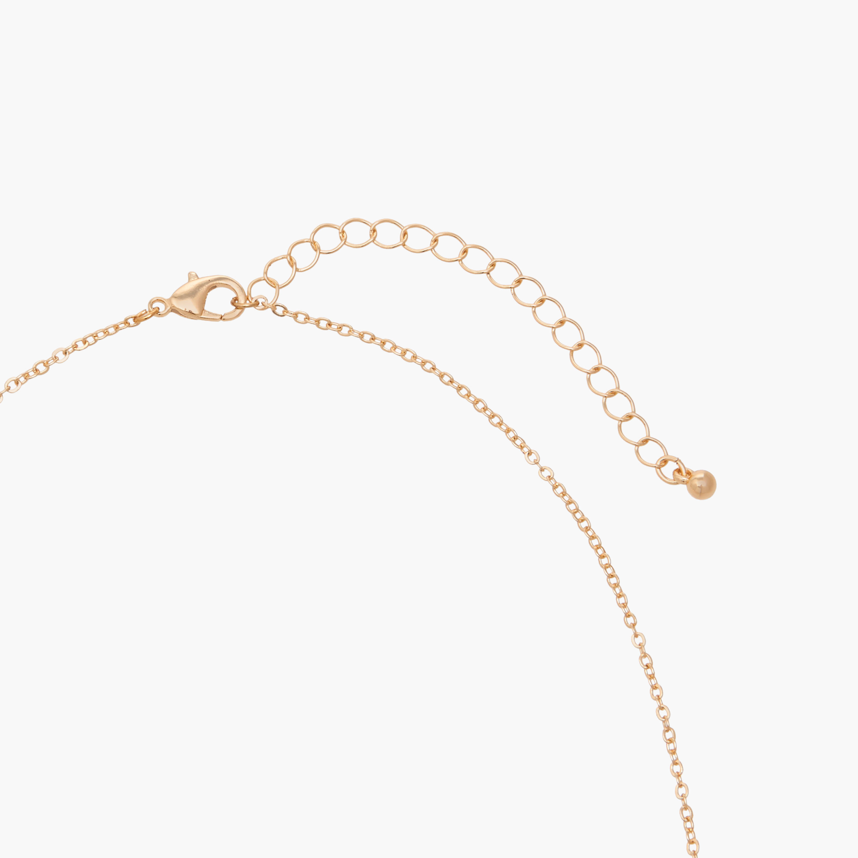 عقد بدلاية زهرية وتزيينات وحلق - طقم من قطعتين-women-watchesandjewellery-jewellery-jewellerysets-image-6