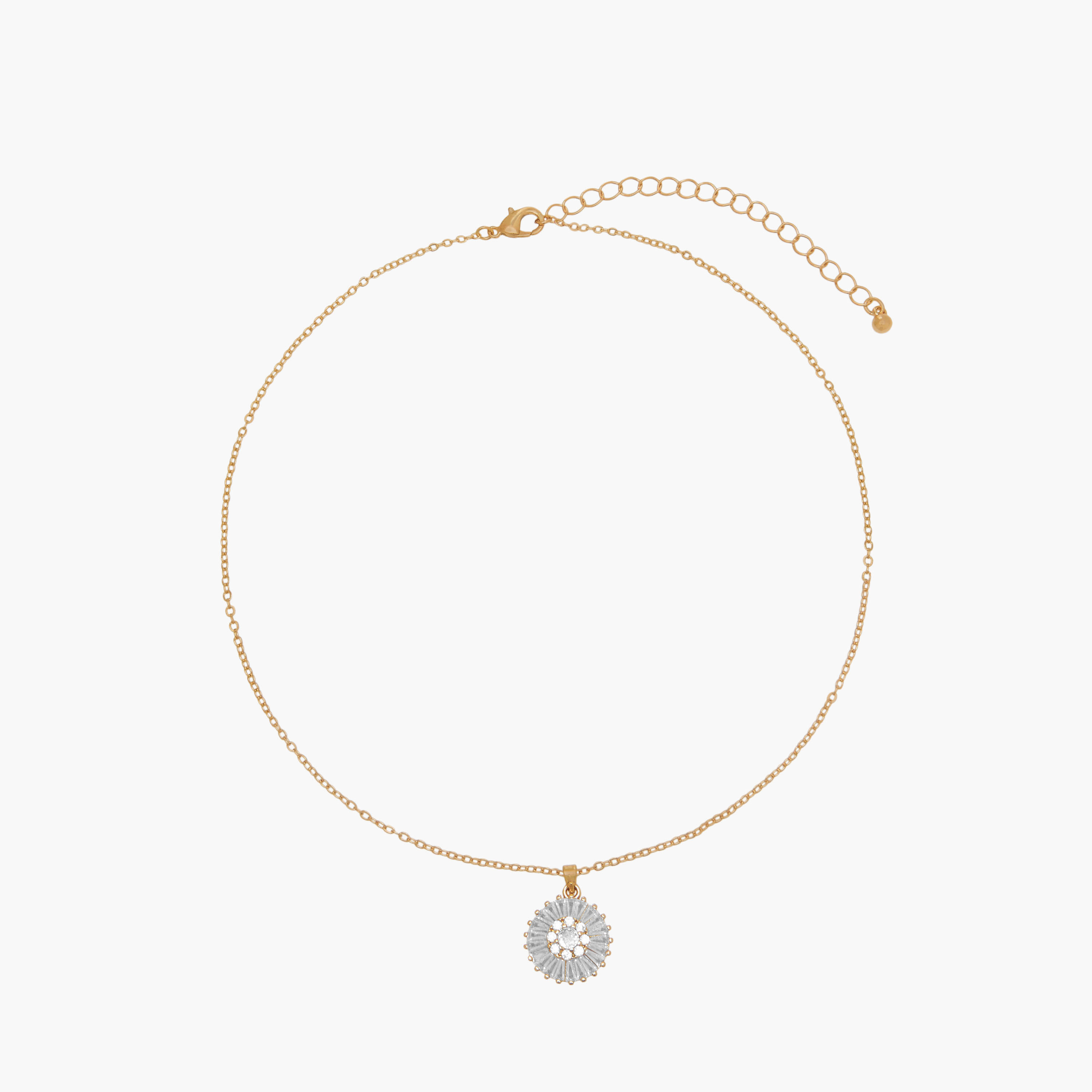 Set of 2 - Cubic Zirconia Embellished Pendant Necklace and Earrings-women-watchesandjewellery-jewellery-jewellerysets-image-2