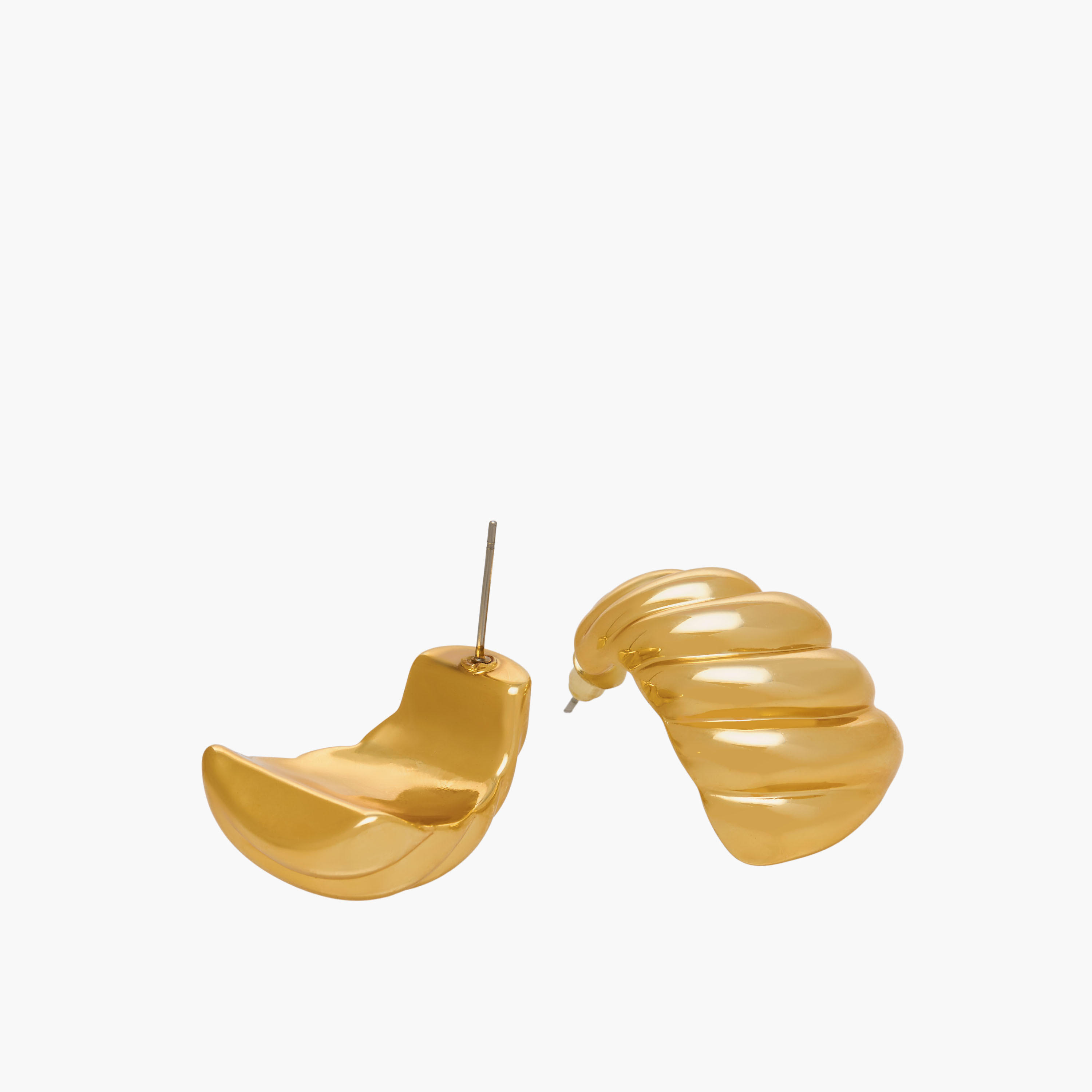 Pack of 3 Metallic Assorted Hoop Earrings with Pushback Closure-women-watchesandjewellery-jewellery-earrings-image-5