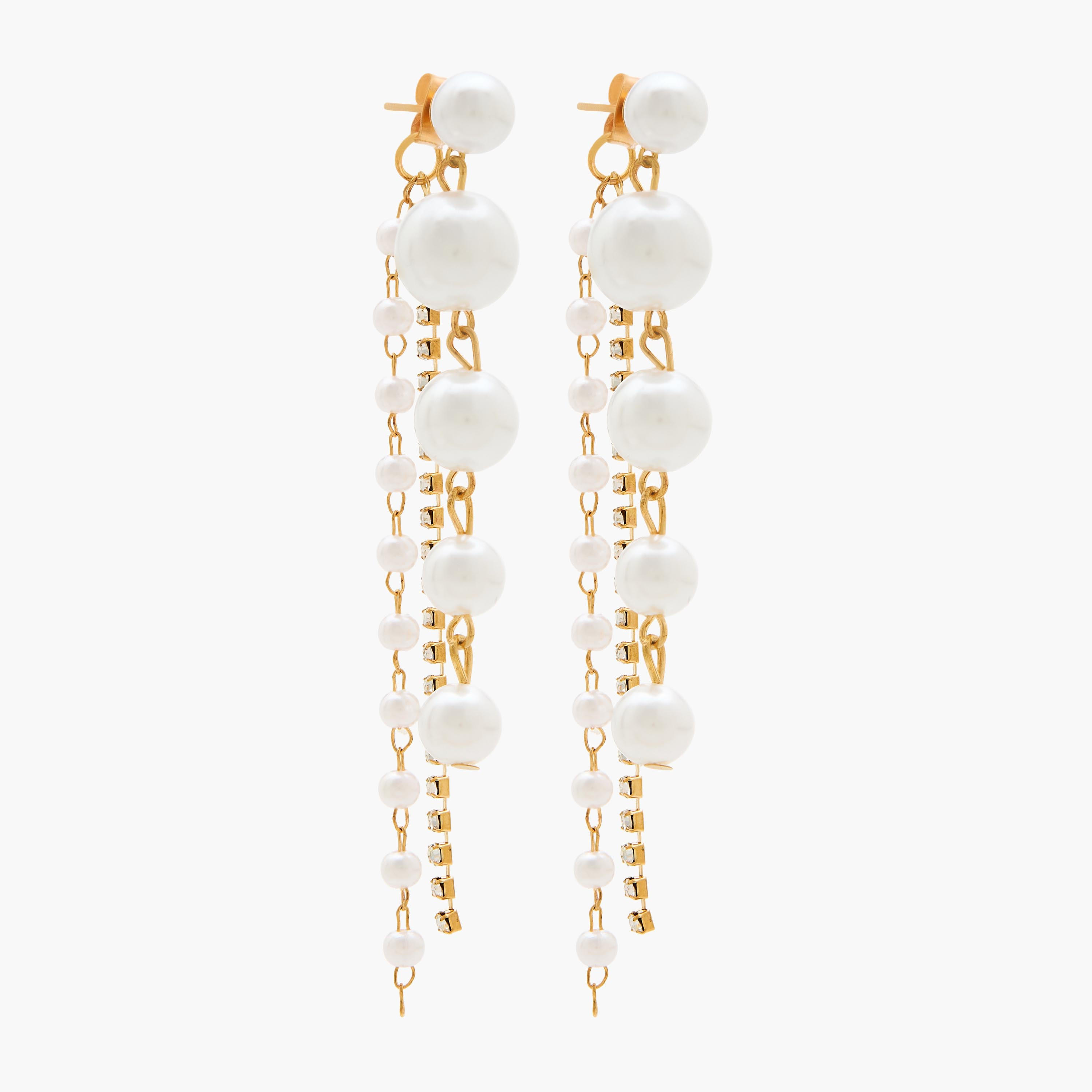 Metallic Embellished Dangler Earrings with Pushback Closure-women-watchesandjewellery-jewellery-earrings-image-2
