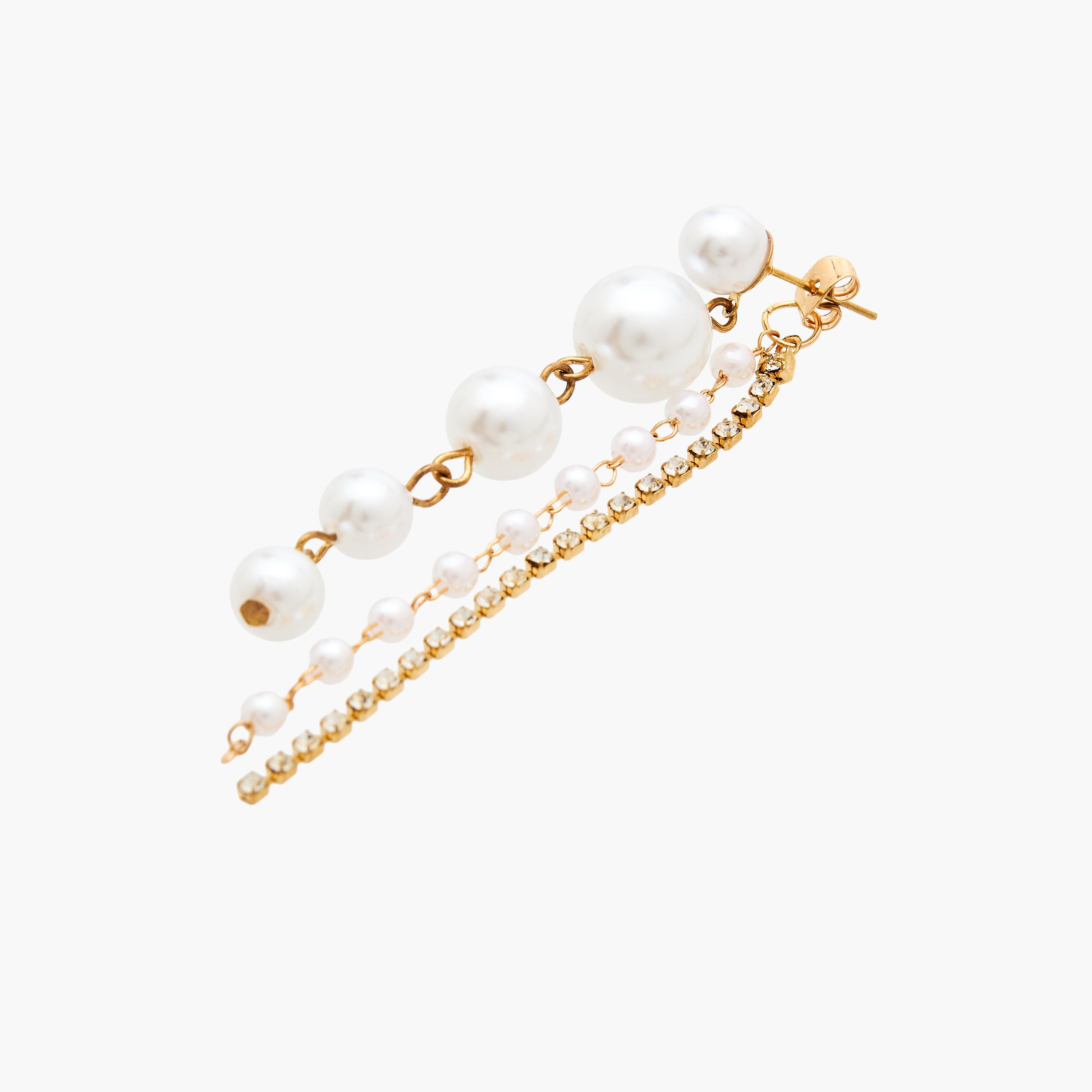 Metallic Embellished Dangler Earrings with Pushback Closure-women-watchesandjewellery-jewellery-earrings-image-3