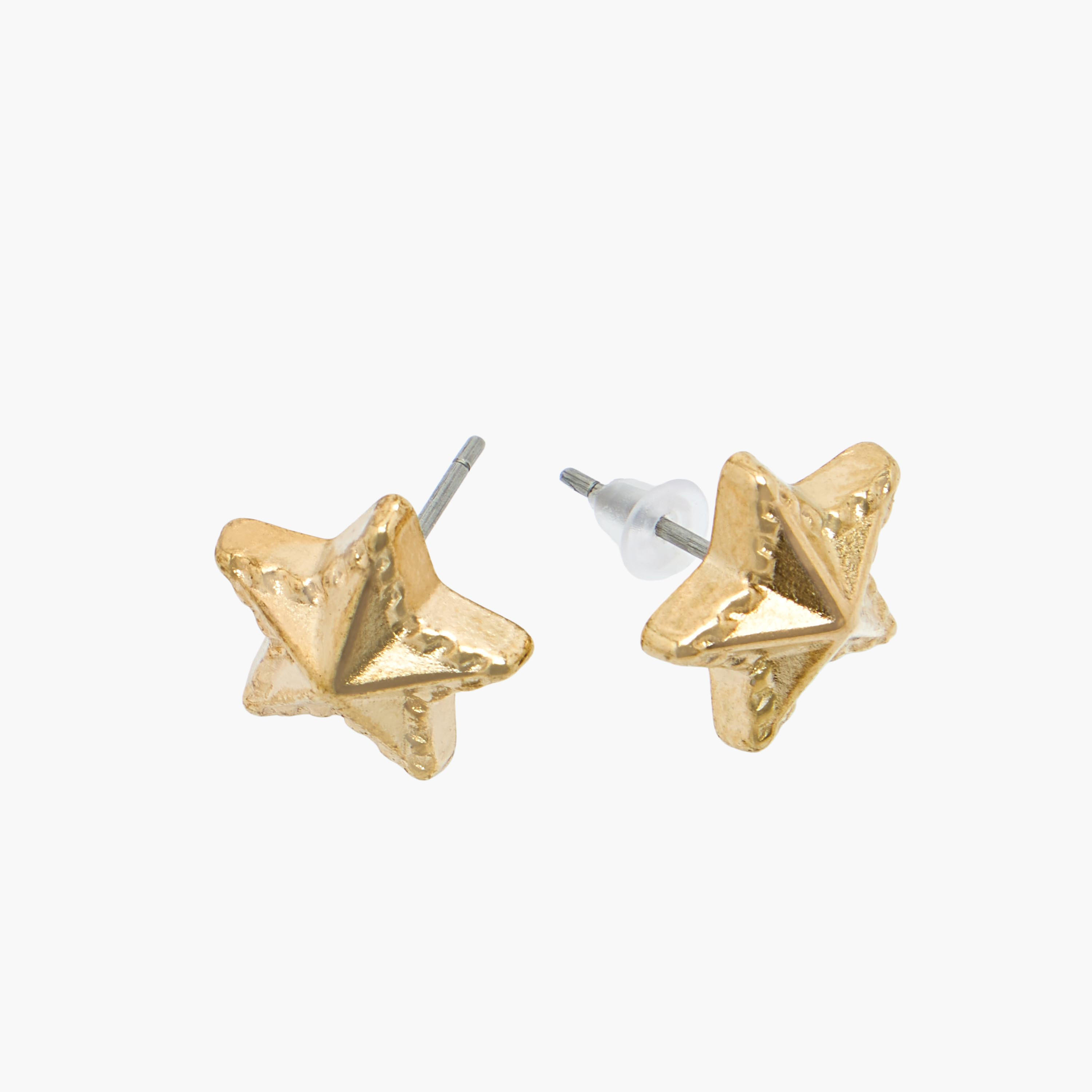 حلقان ميتاليك بمكبس إغلاق خلفي - طقم 12 زوج-women-watchesandjewellery-jewellery-earrings-image-4