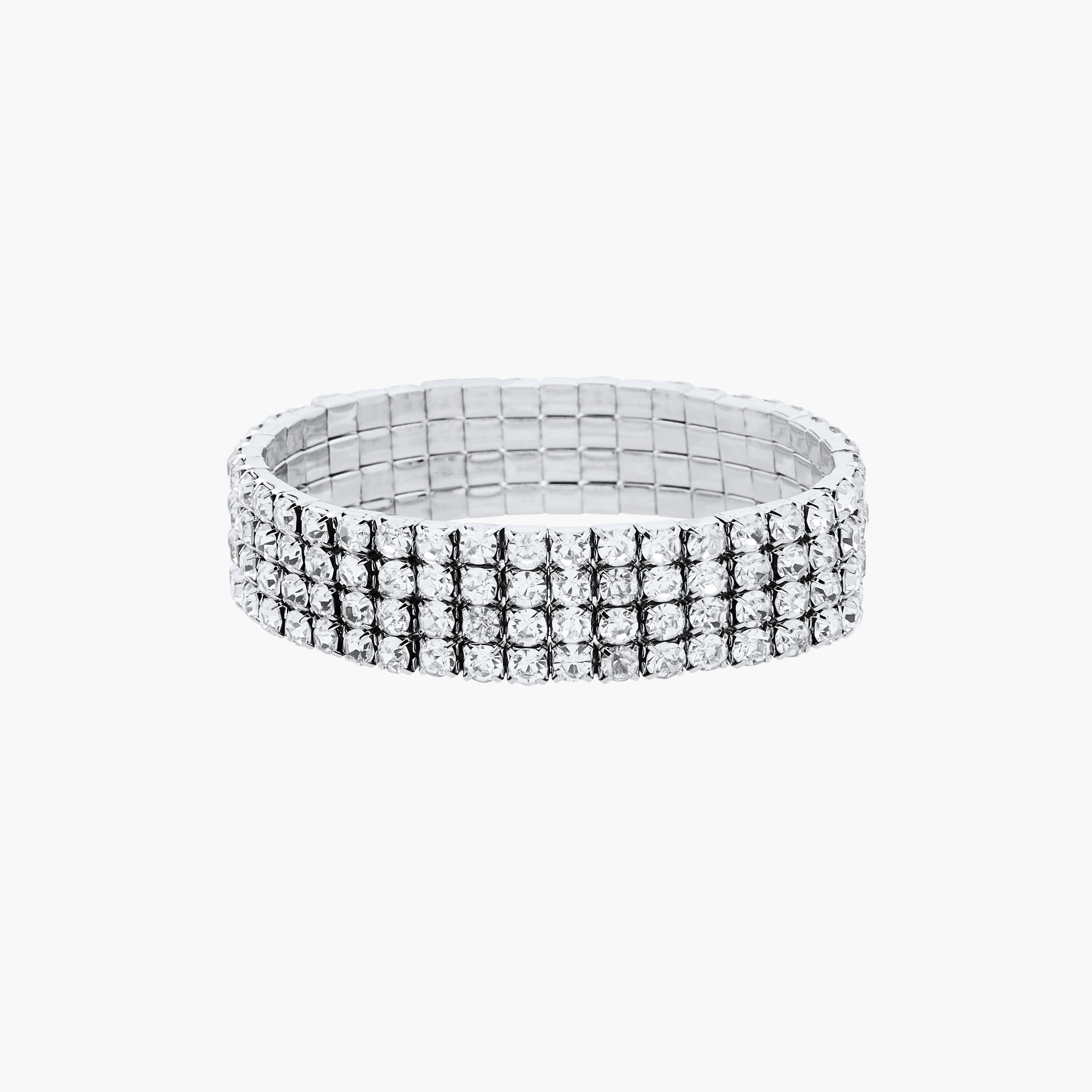 Metallic Embellished Stretchable Bracelet-women-watchesandjewellery-jewellery-banglesandbracelets-image-1