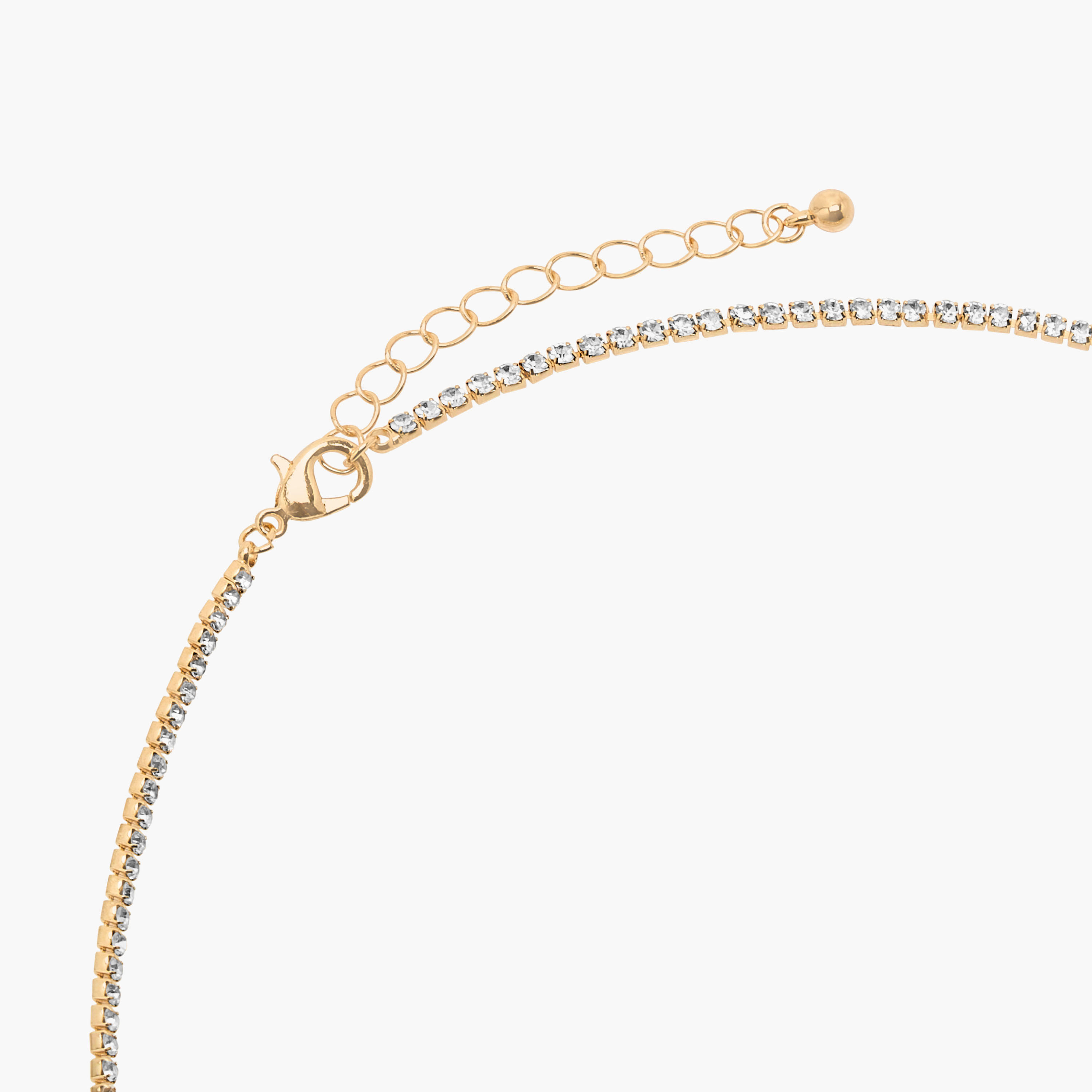 Metal Necklace with Rhinestone Embellishment-women-watchesandjewellery-jewellery-necklacesandpendants-image-4