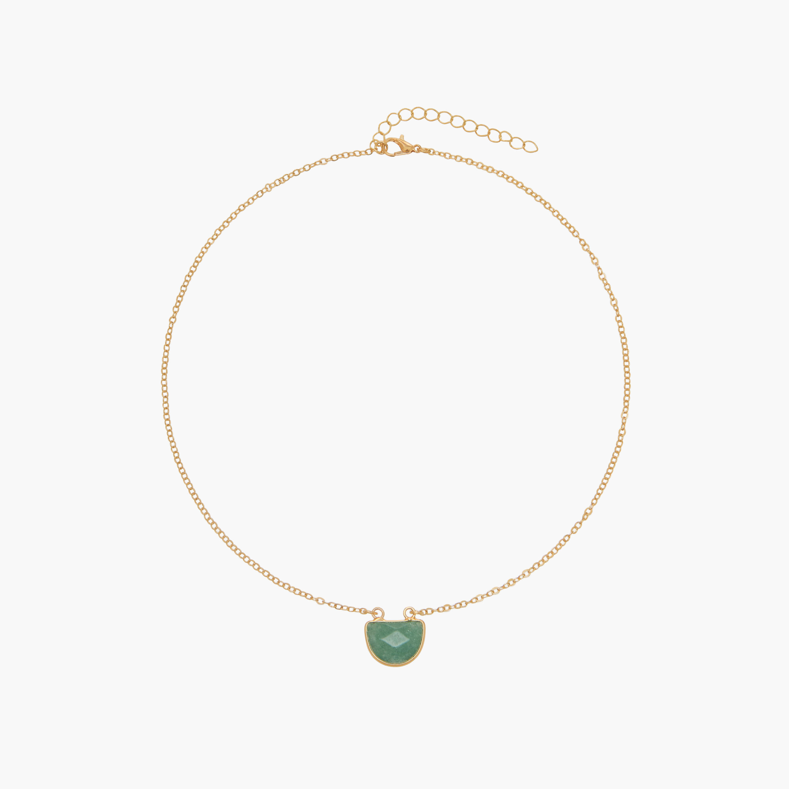 قلادة بزينة حجر ولون ذهبي-women-watchesandjewellery-jewellery-necklacesandpendants-image-1