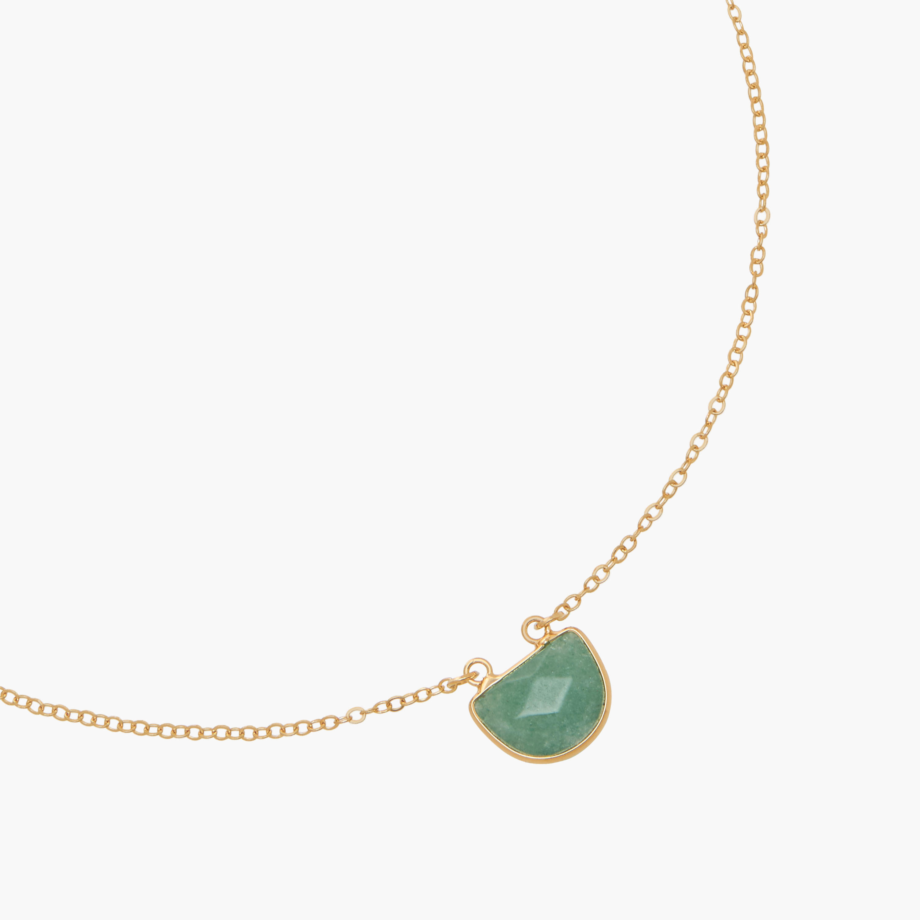 قلادة بزينة حجر ولون ذهبي-women-watchesandjewellery-jewellery-necklacesandpendants-image-2