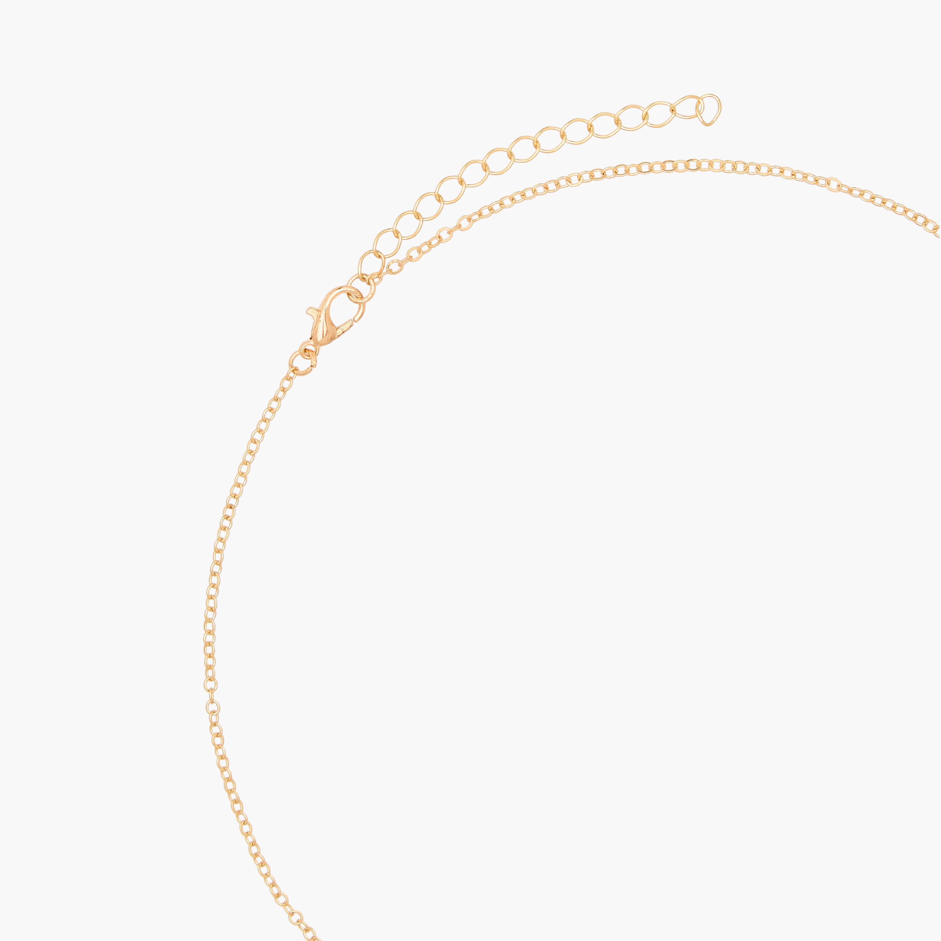 Gold Tone Necklace with Charm Detail-women-watchesandjewellery-jewellery-necklacesandpendants-image-3