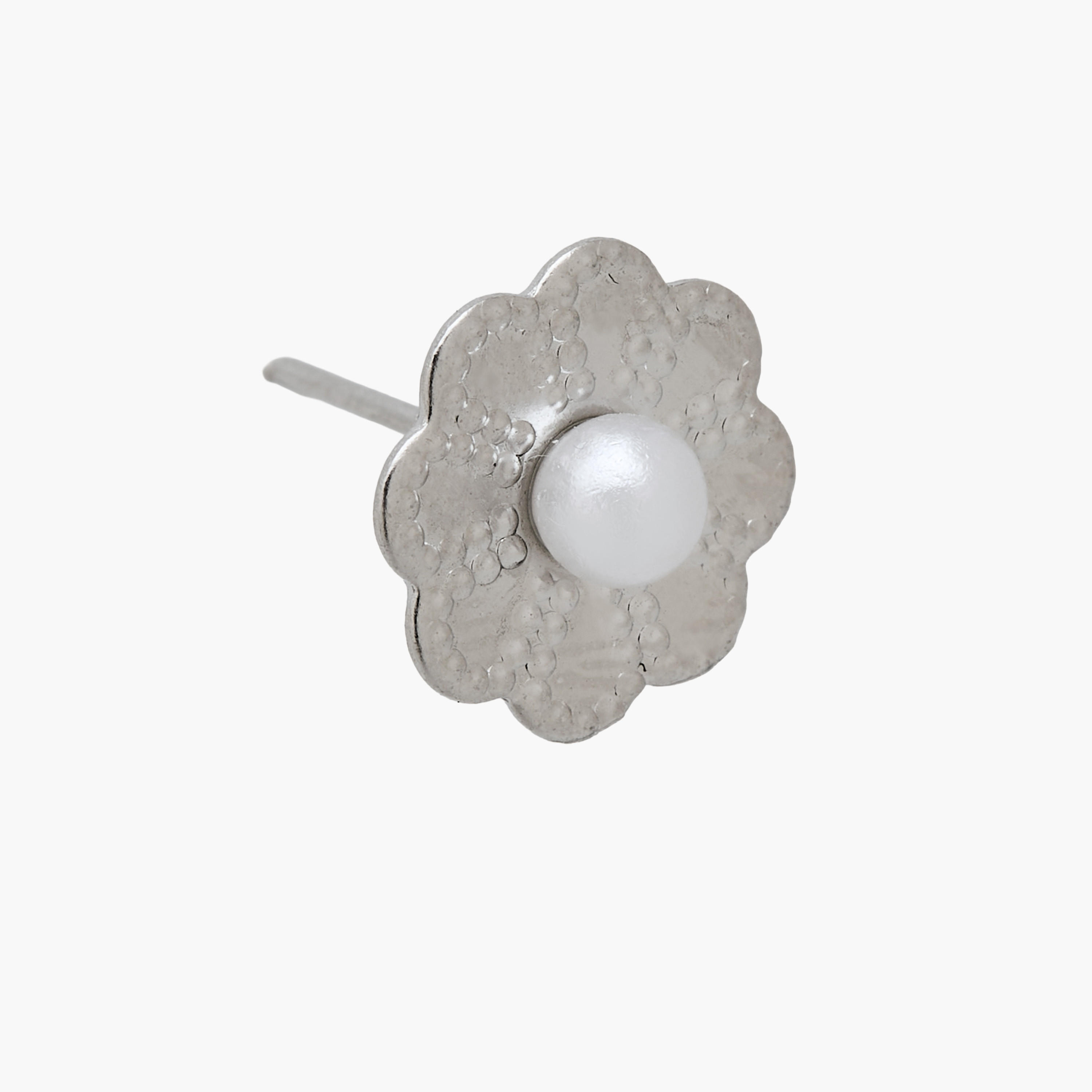 Pack of 20 Silver Tone Stud Earrings with Pushback Closure-women-watchesandjewellery-jewellery-earrings-image-5
