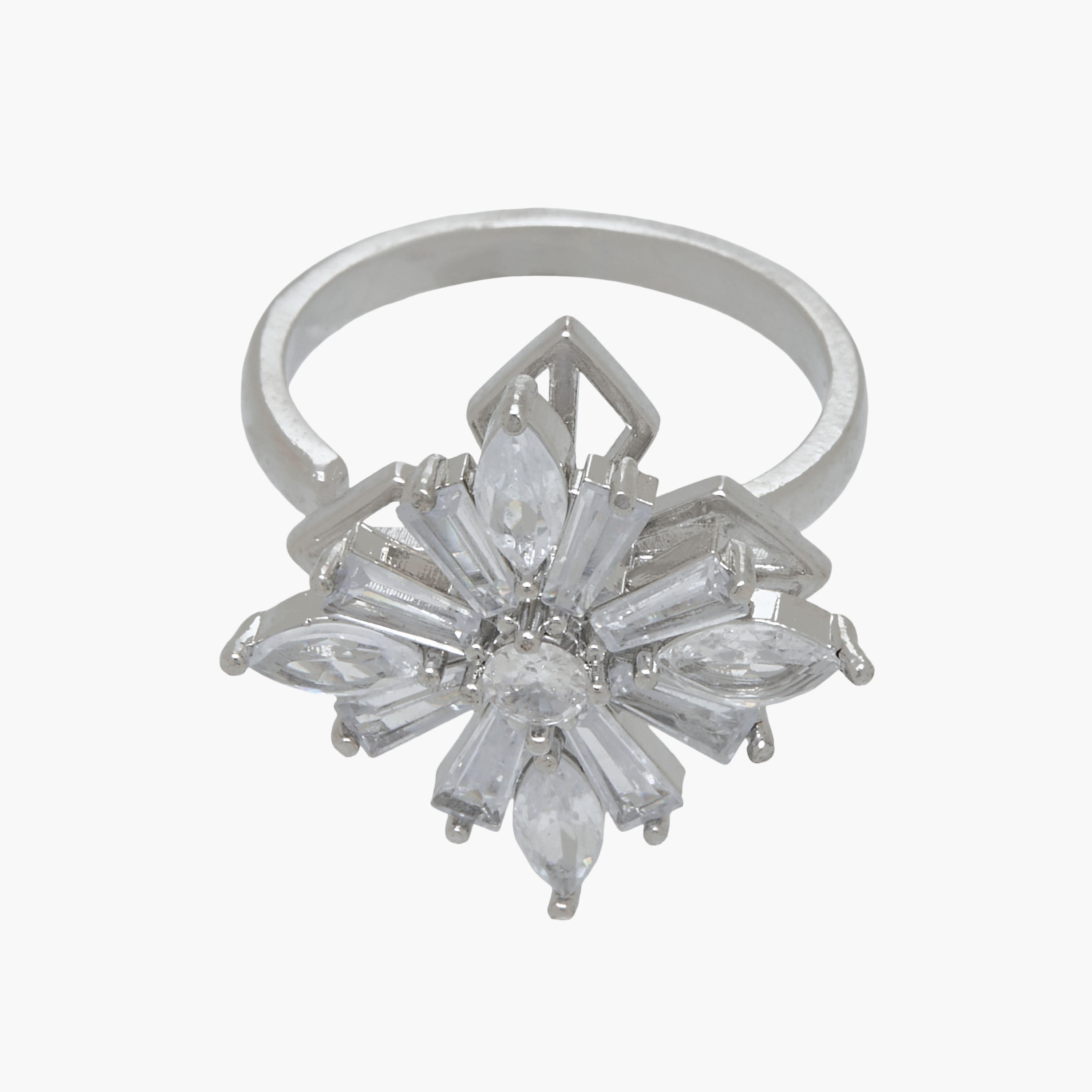 Metal Ring with Cubic Zirconia Embellishment-women-watchesandjewellery-jewellery-rings-image-2