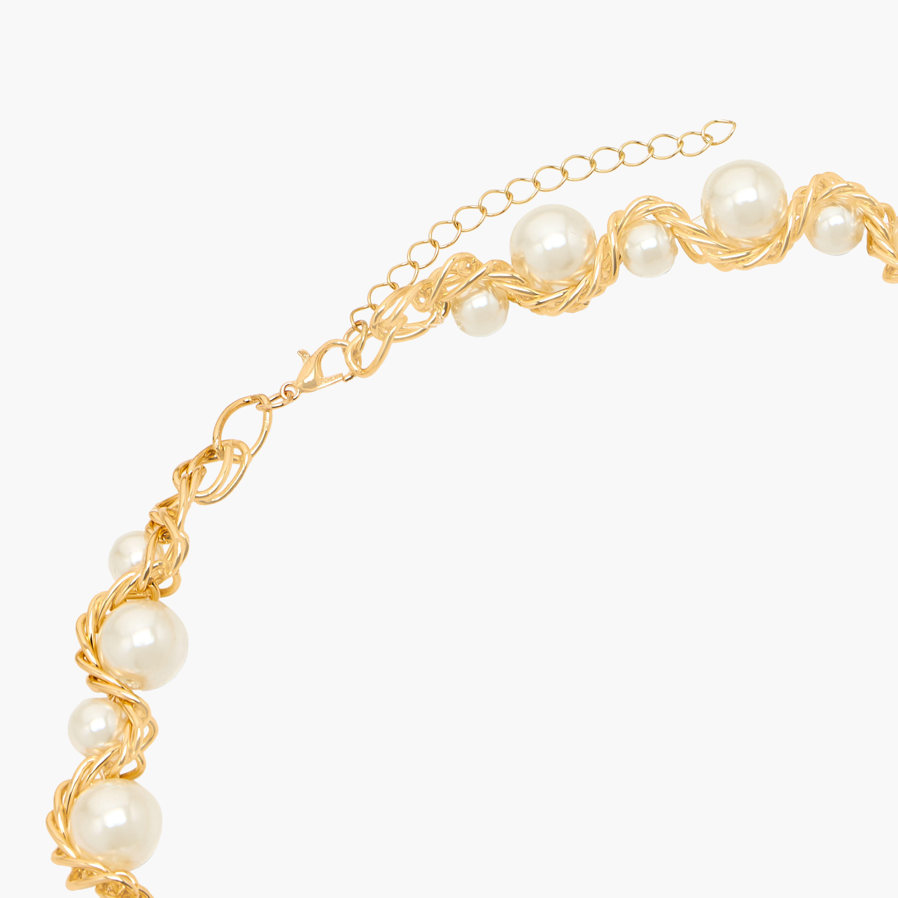Metal Pearl Embellished Necklace-women-watchesandjewellery-jewellery-necklacesandpendants-image-3