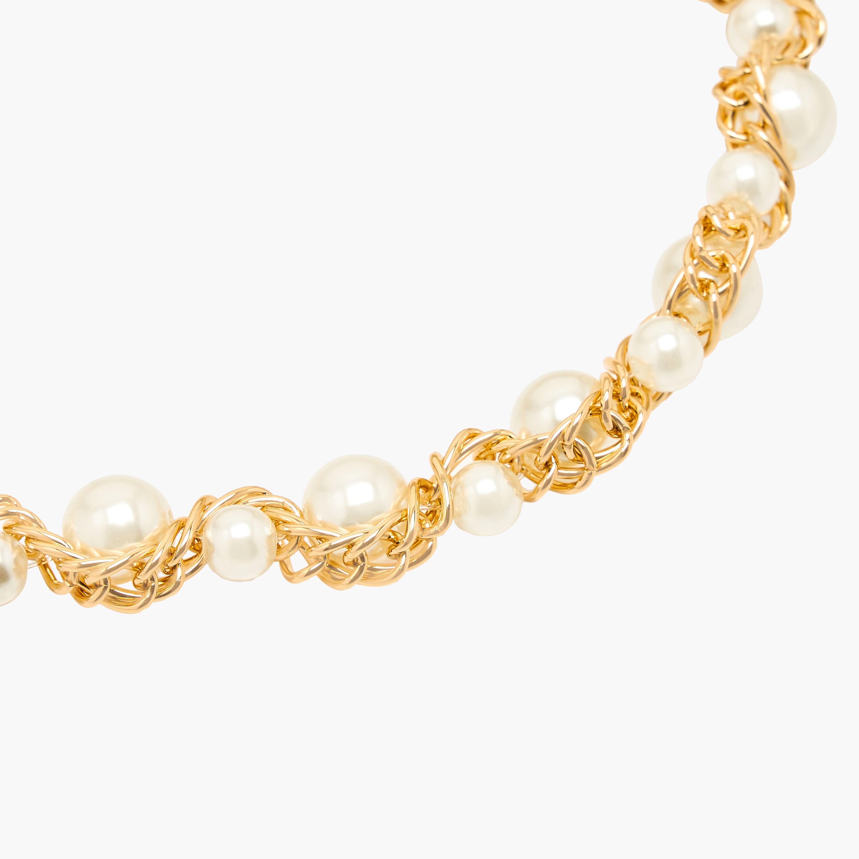 Metal Pearl Embellished Necklace-women-watchesandjewellery-jewellery-necklacesandpendants-image-4