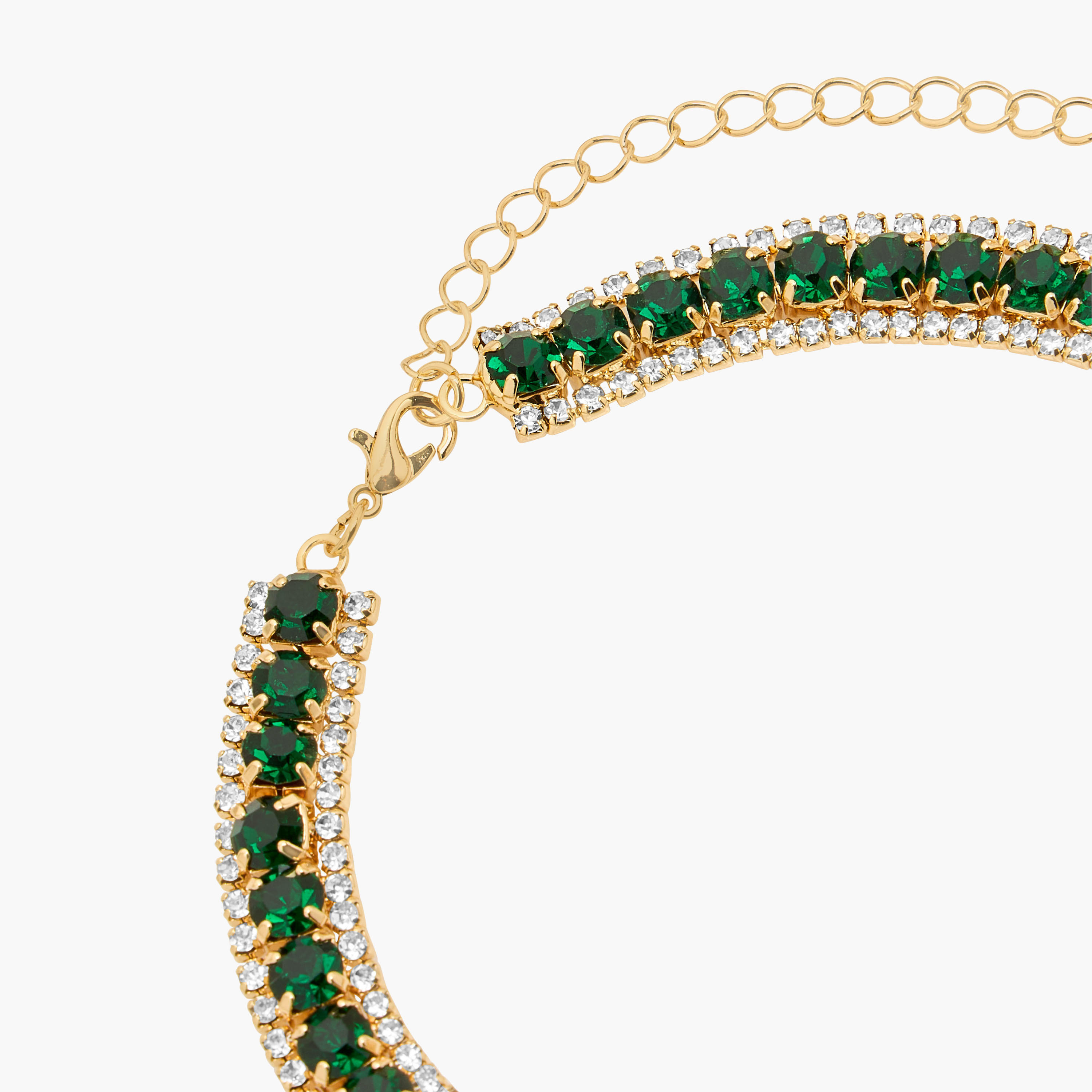 Set of 2 Diamante Embellished Metal Necklace and Earrings-women-watchesandjewellery-jewellery-jewellerysets-image-6