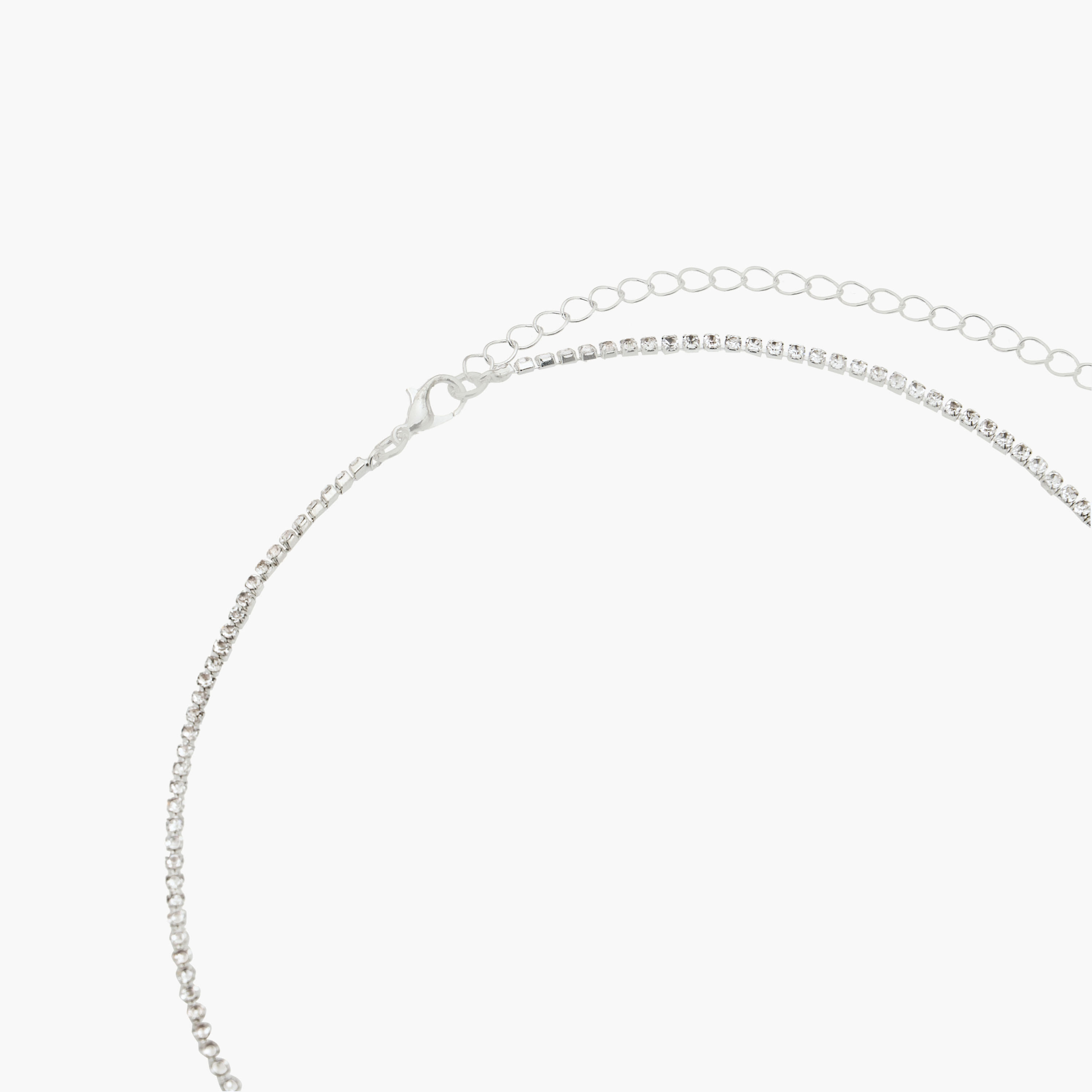 Set of 2 Cubic Zirconia Embellished Metal Necklace and Earrings-women-watchesandjewellery-jewellery-jewellerysets-image-6