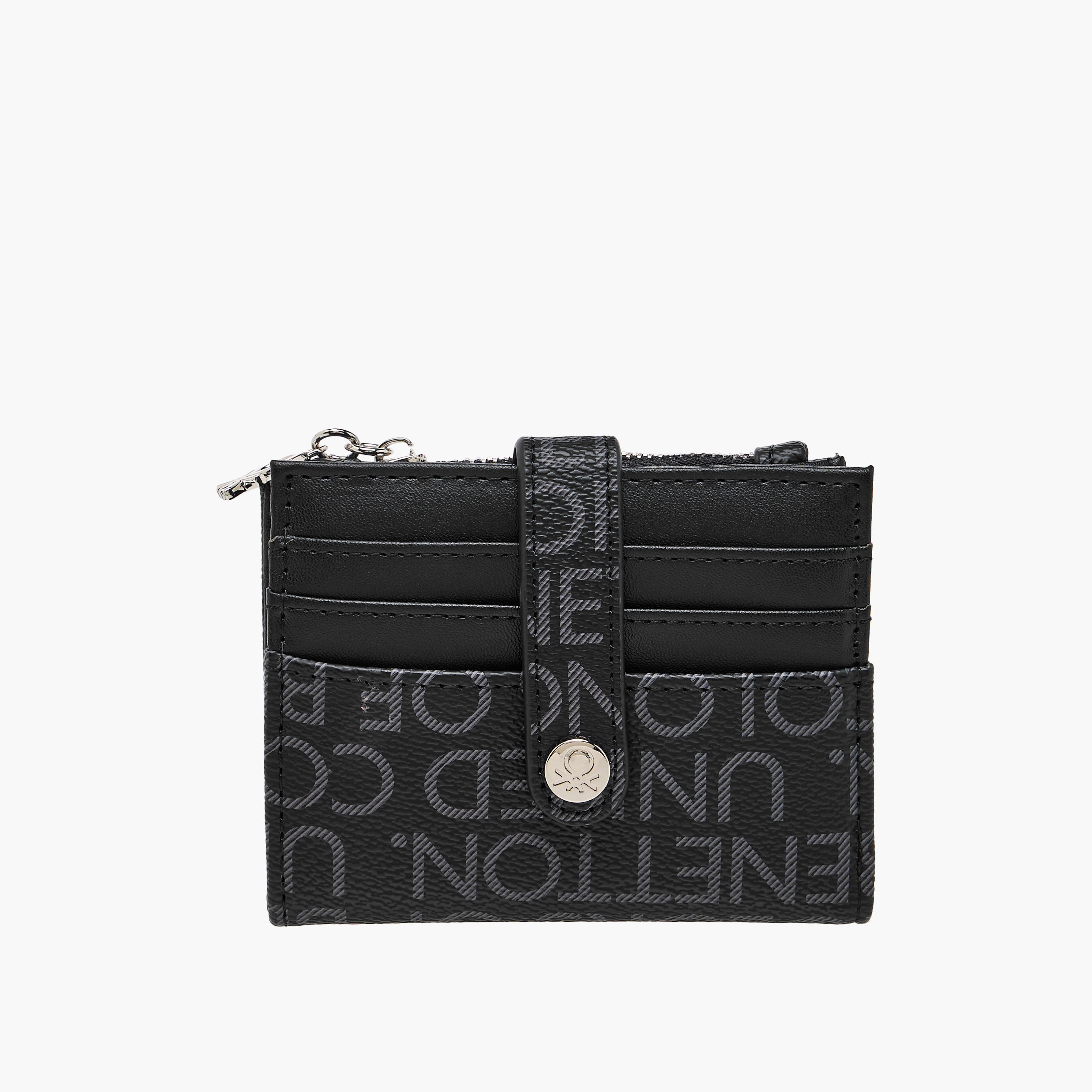 United Colors of Benetton Monogram Print Card Holder-women-bagsandwallets-wallets-image-1