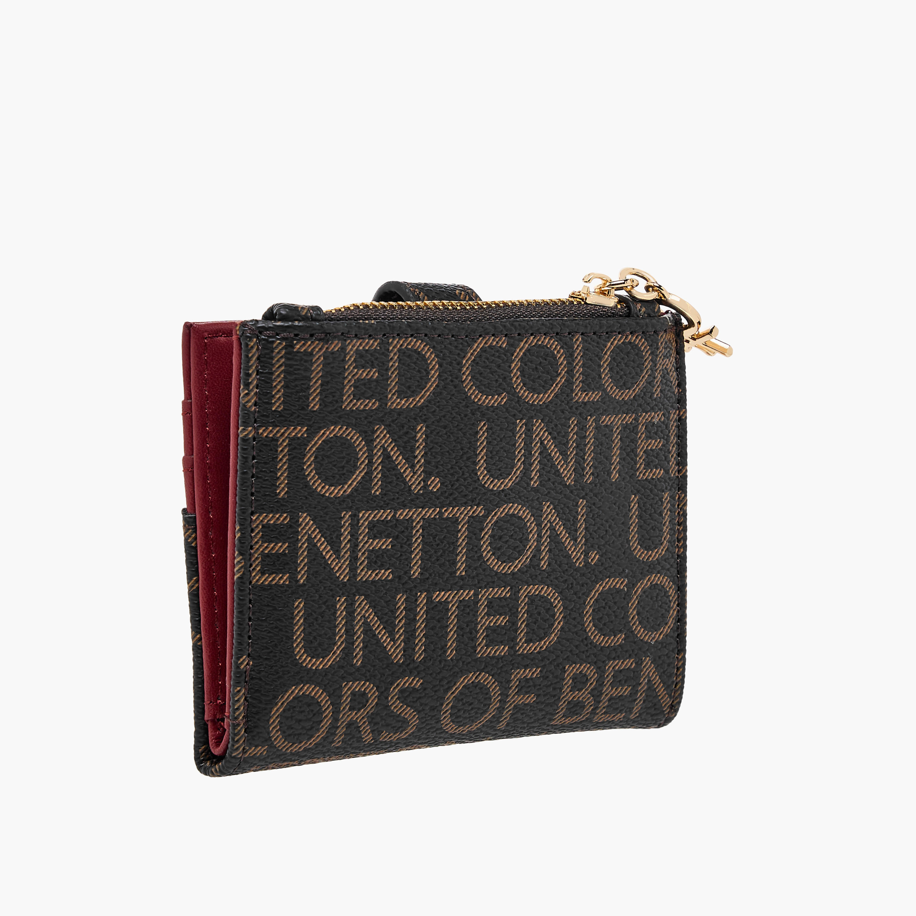 United Colors of Benetton Monogram Print Card Holder-women-bagsandwallets-wallets-image-2