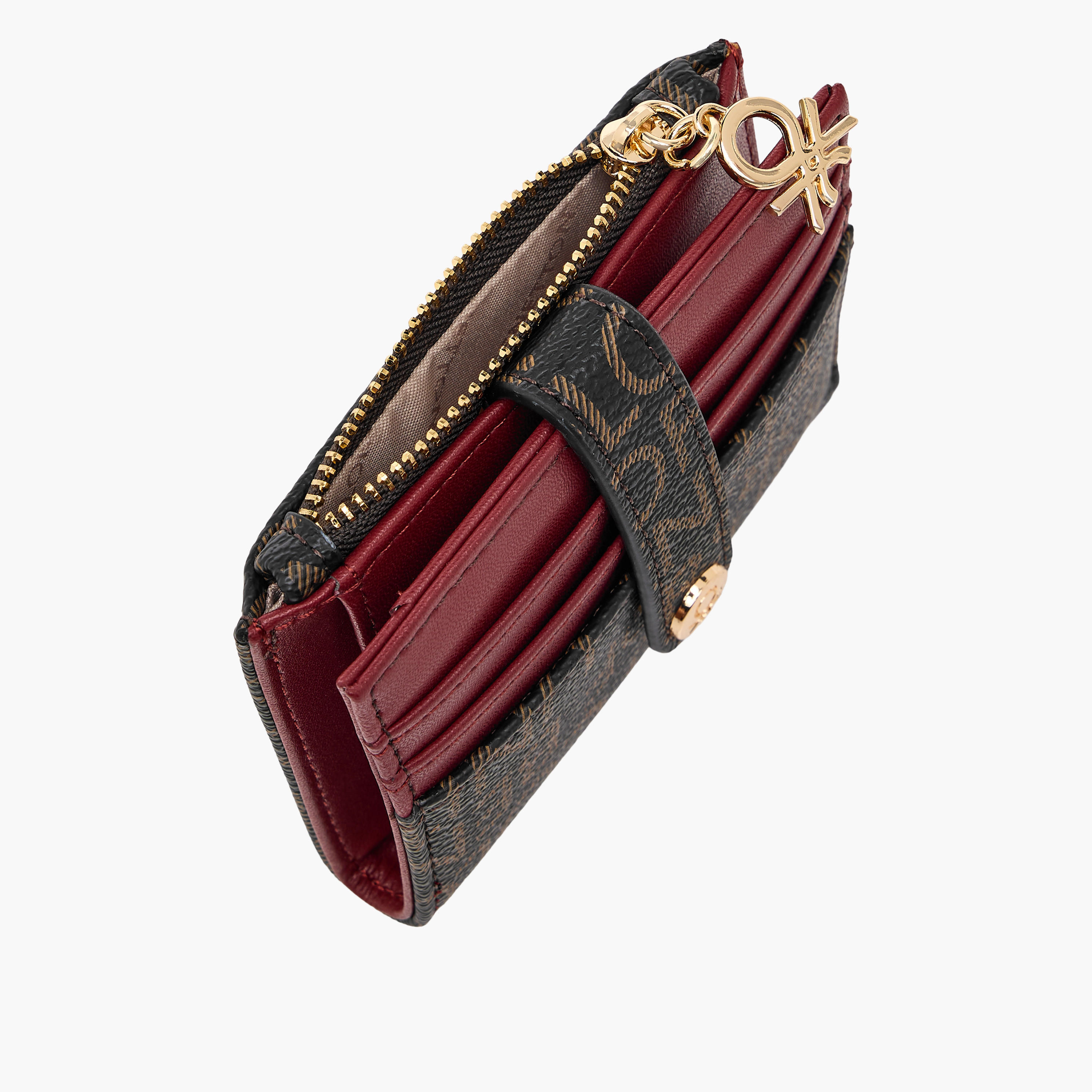 United Colors of Benetton Monogram Print Card Holder-women-bagsandwallets-wallets-image-6