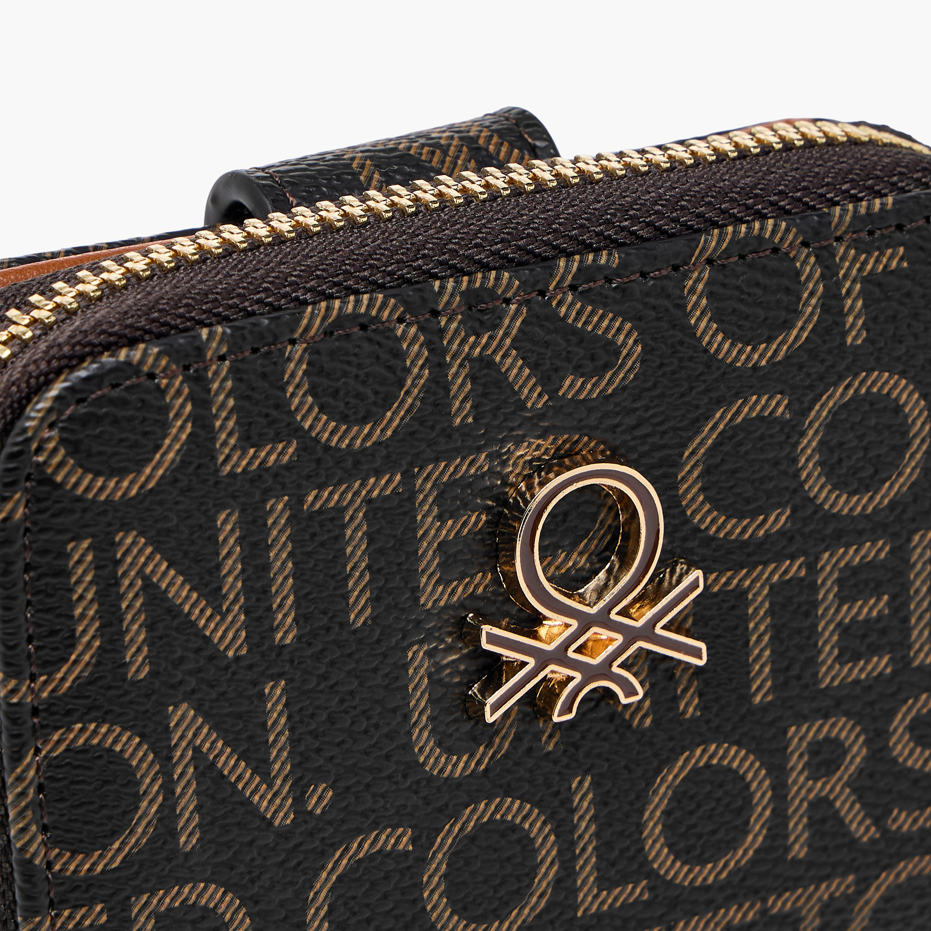 United Colors of Benetton Monogram Print Wallet with Zip Closure-women-bagsandwallets-wallets-image-3