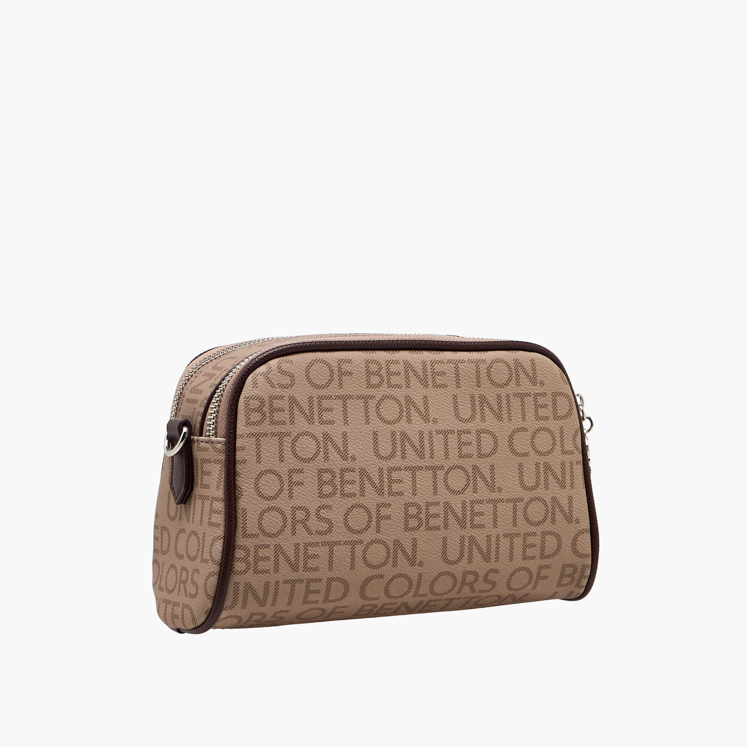 United Colors of Benetton Monogram Print Crossbody Bag with Pouch-women-bagsandwallets-handbags-image-4