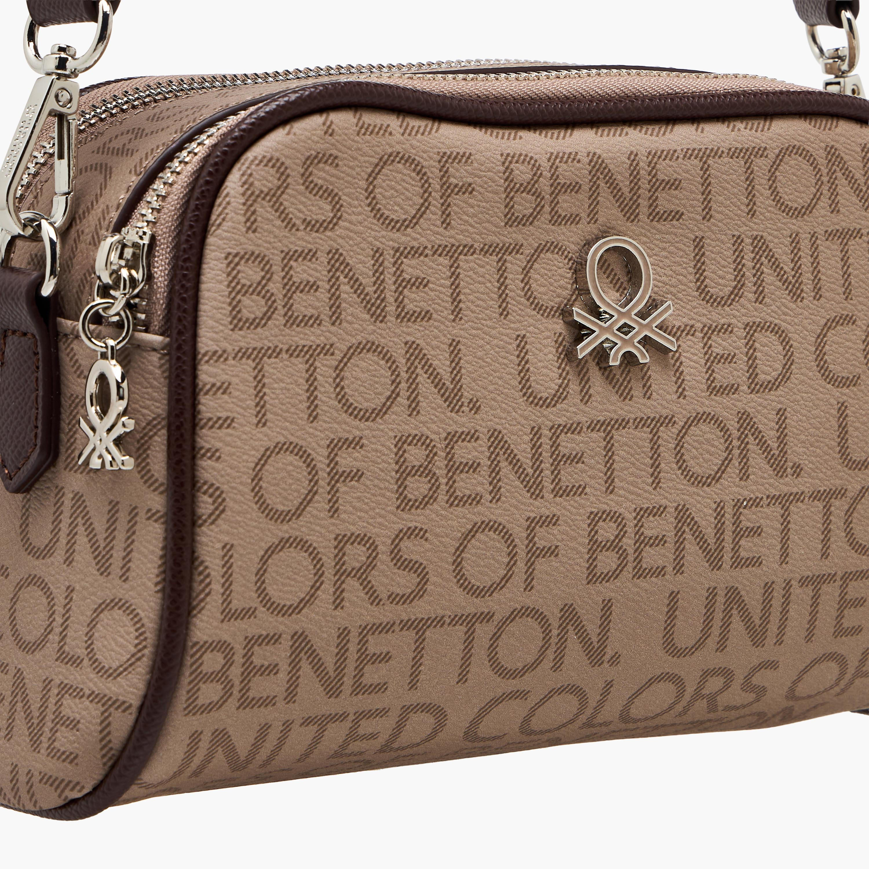 United Colors of Benetton Monogram Print Crossbody Bag with Pouch-women-bagsandwallets-handbags-image-6