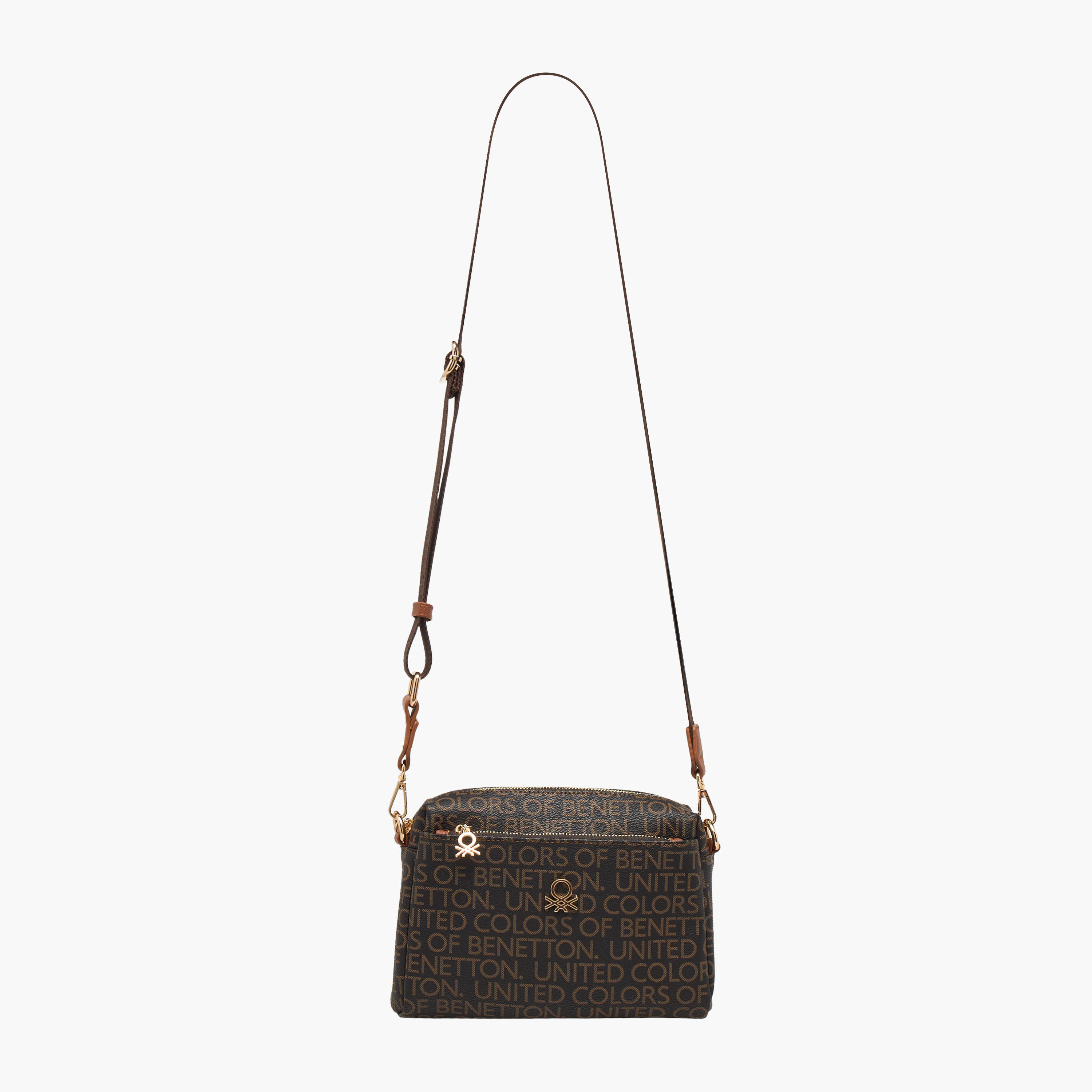 United Colors of Benetton Monogram Print Crossbody Bag with Detachable Strap-women-bagsandwallets-handbags-image-3