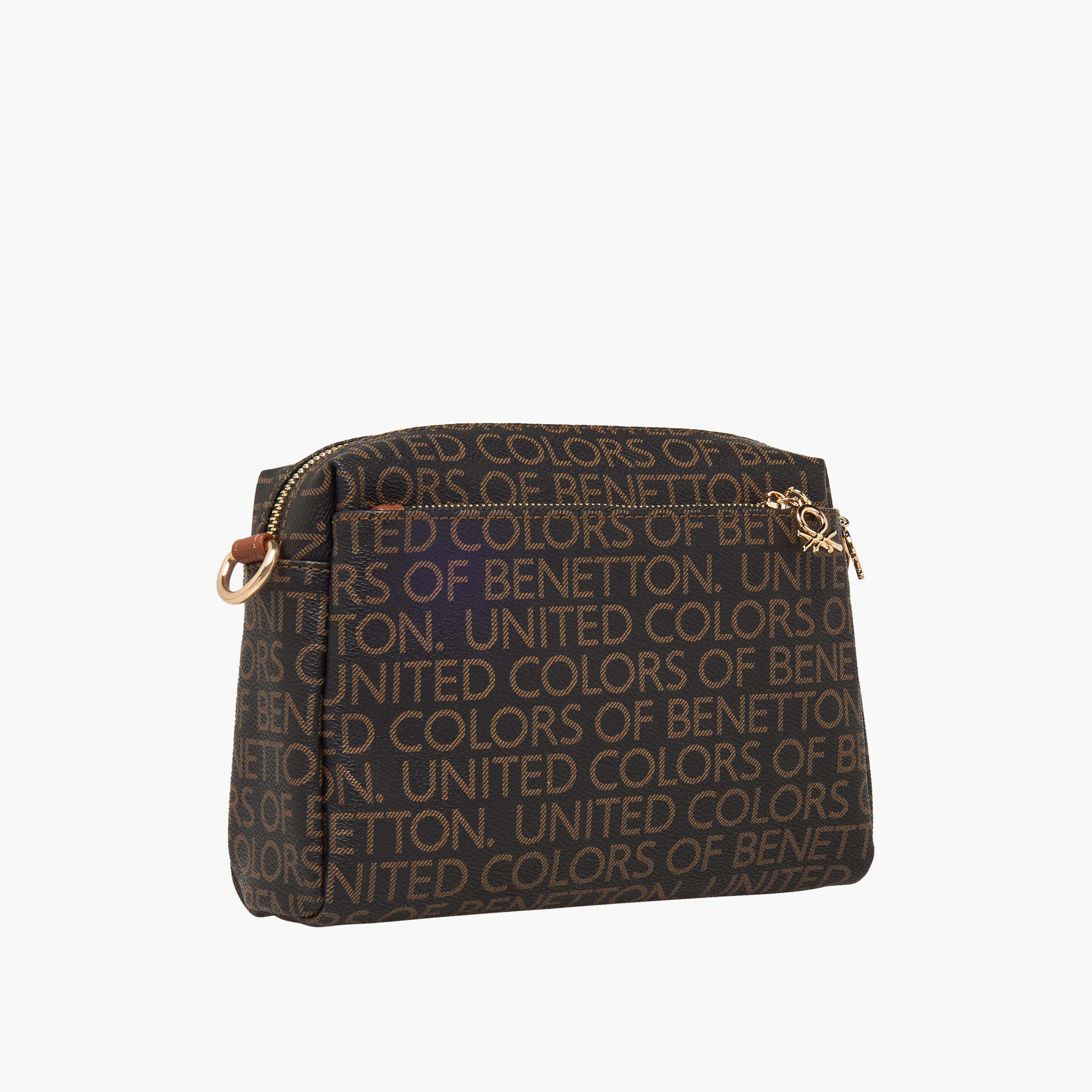 United Colors of Benetton Monogram Print Crossbody Bag with Detachable Strap-women-bagsandwallets-handbags-image-4