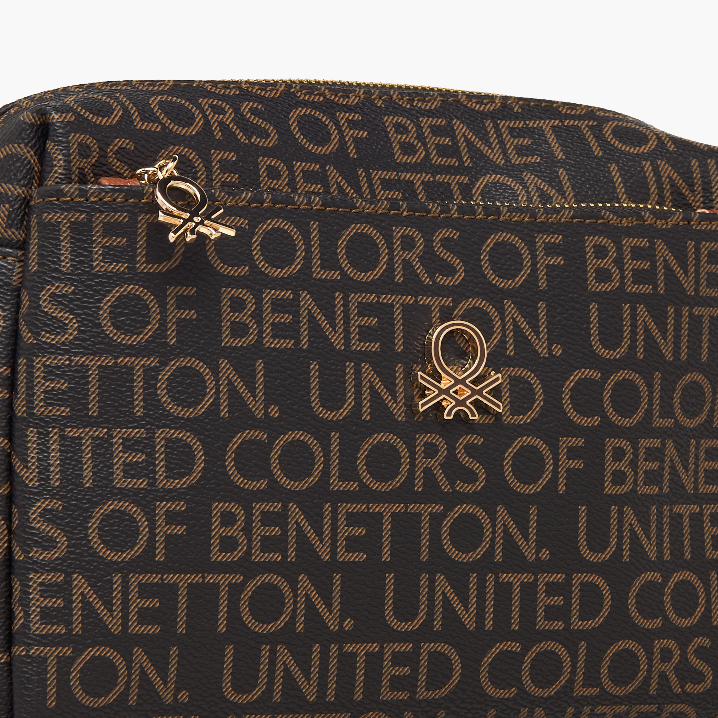 United Colors of Benetton Monogram Print Crossbody Bag with Detachable Strap-women-bagsandwallets-handbags-image-5