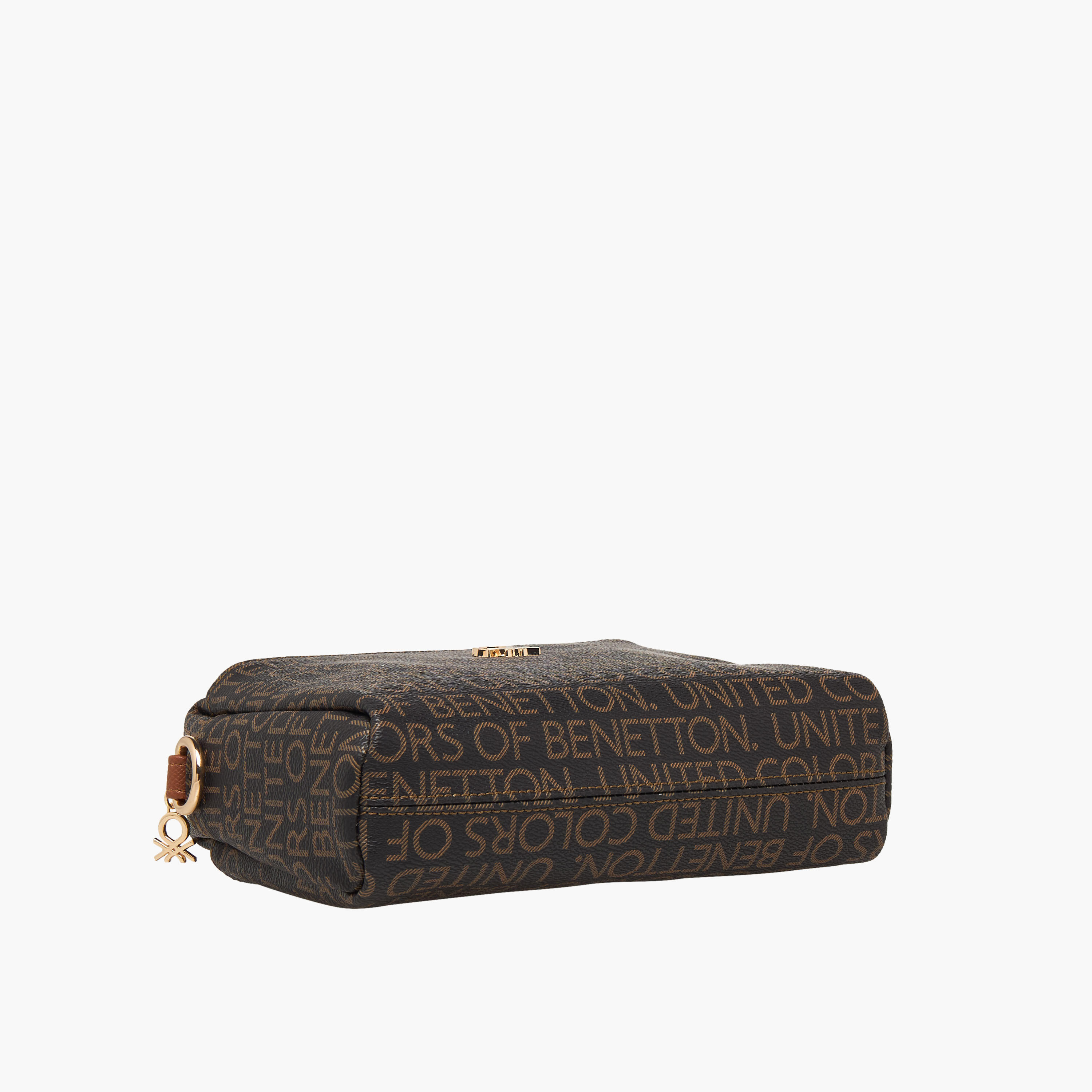 United Colors of Benetton Monogram Print Crossbody Bag with Detachable Strap-women-bagsandwallets-handbags-image-7