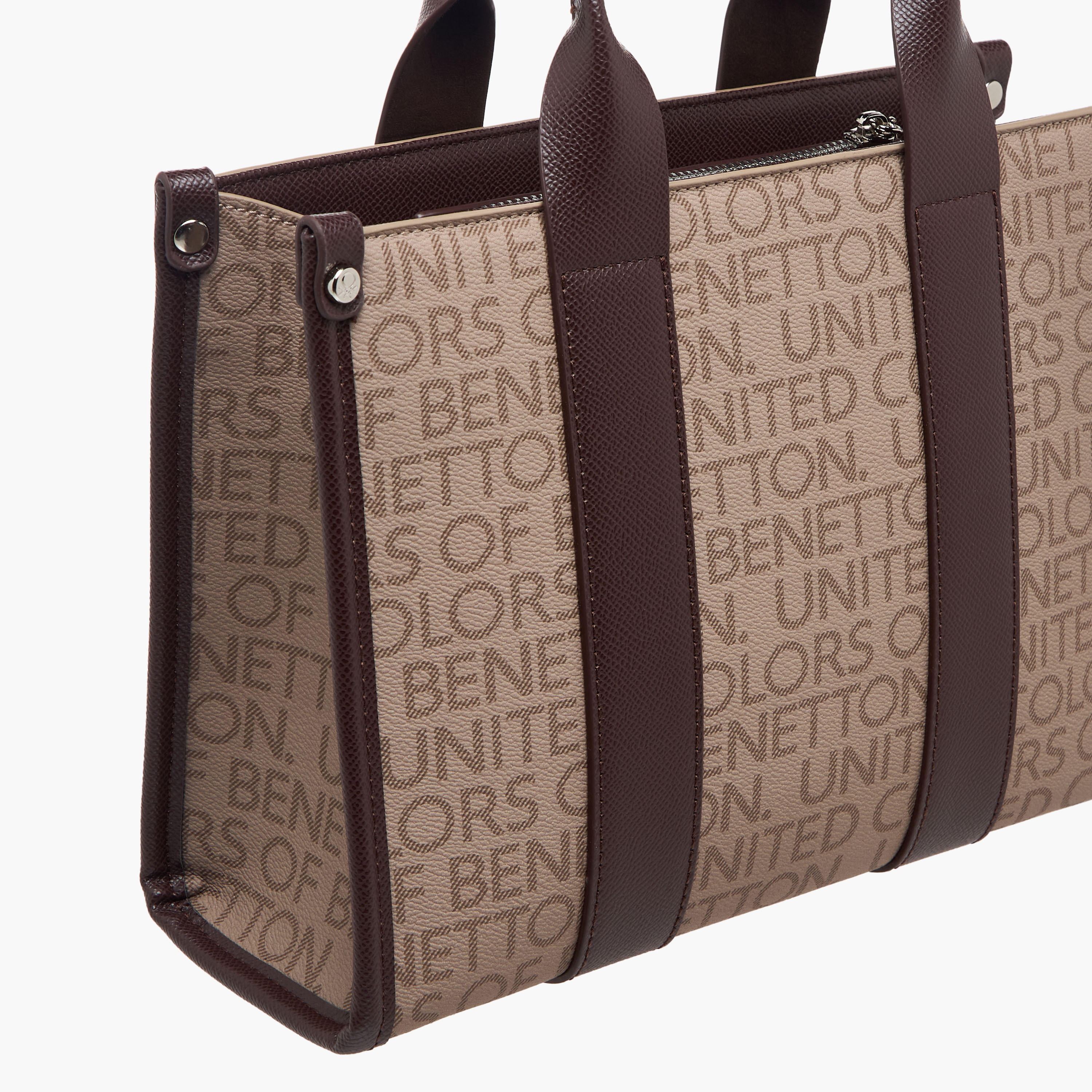 United Colors of Benetton Monogram Print Tote Bag with Detachable Strap-women-bagsandwallets-handbags-image-6