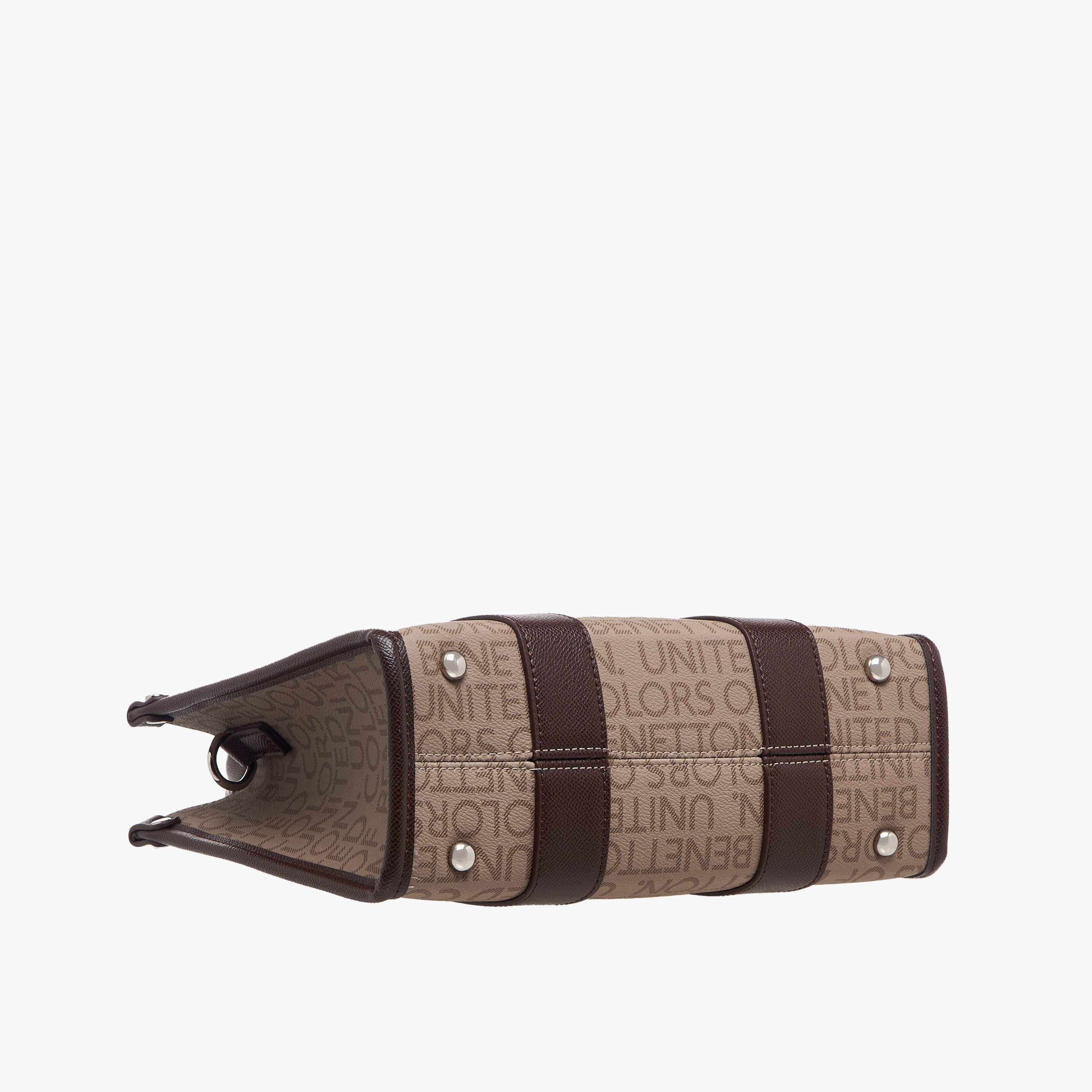 United Colors of Benetton Monogram Print Tote Bag with Detachable Strap-women-bagsandwallets-handbags-image-7