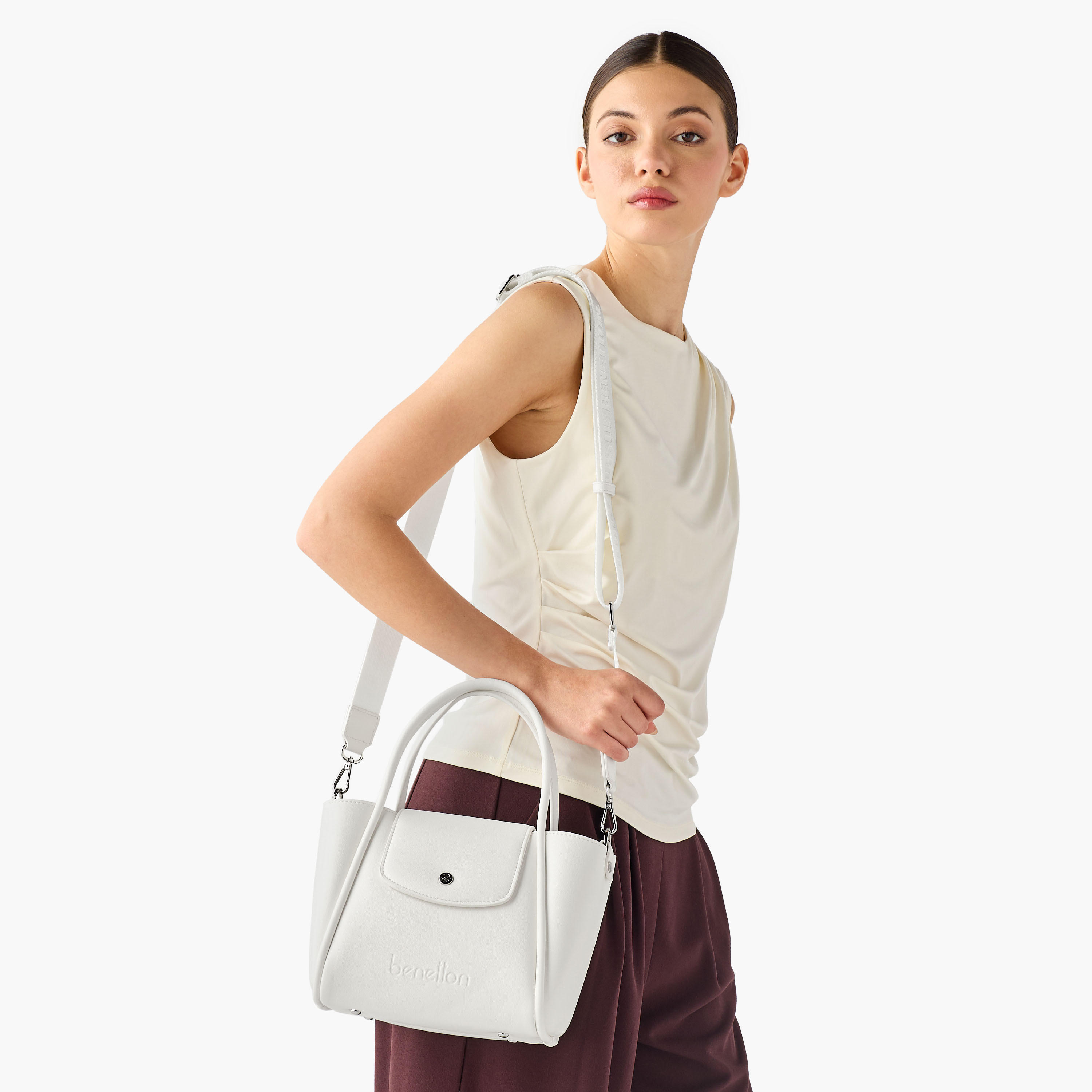 United Colors of Benetton Double Handle Crossbody Bag with Detachable Shoulder Strap-women-bagsandwallets-handbags-image-8