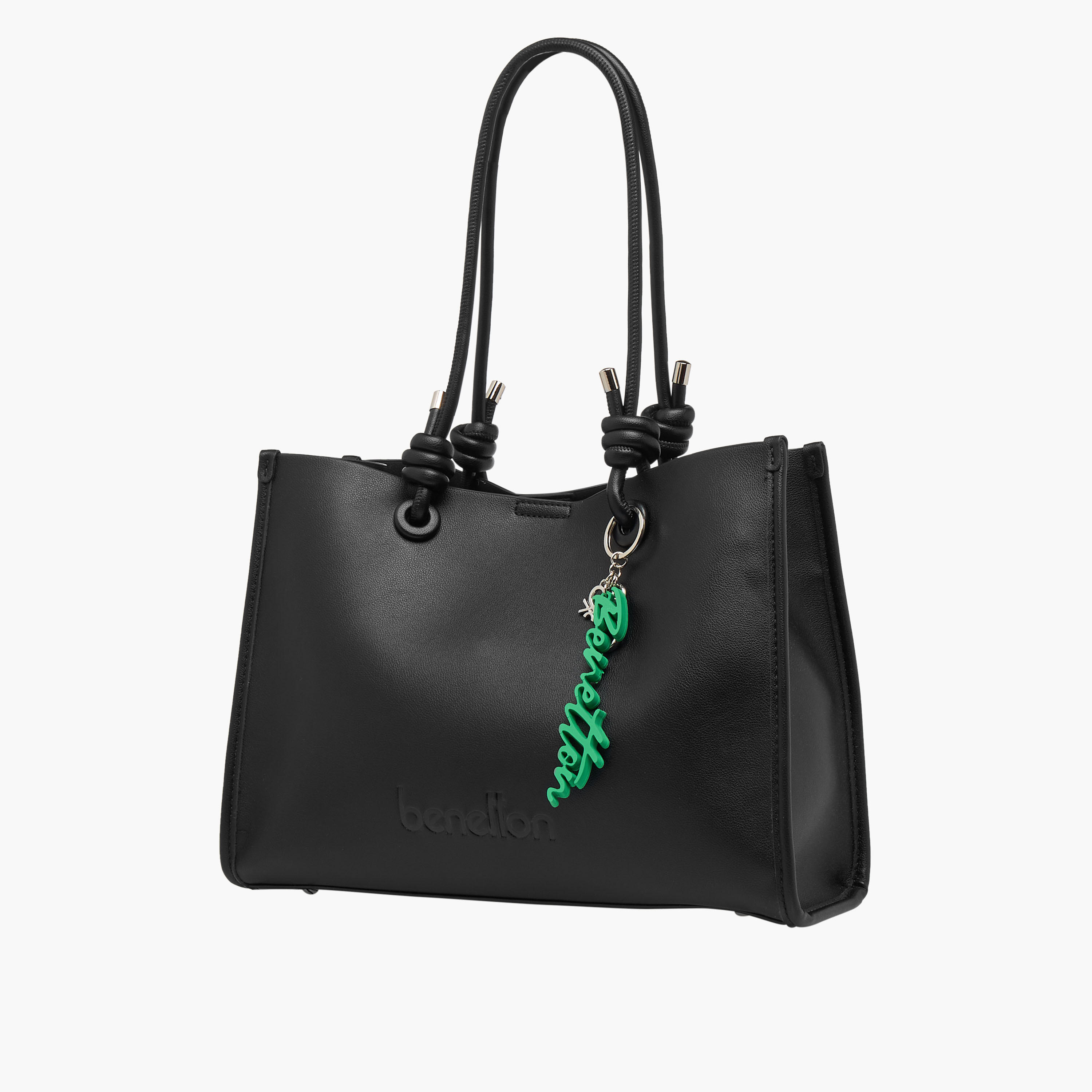 شنطة توت بمقبض مزدوج وبتفاصيل دلاية من يونايتد كلرز أوف بينيتون-women-bagsandwallets-handbags-image-3