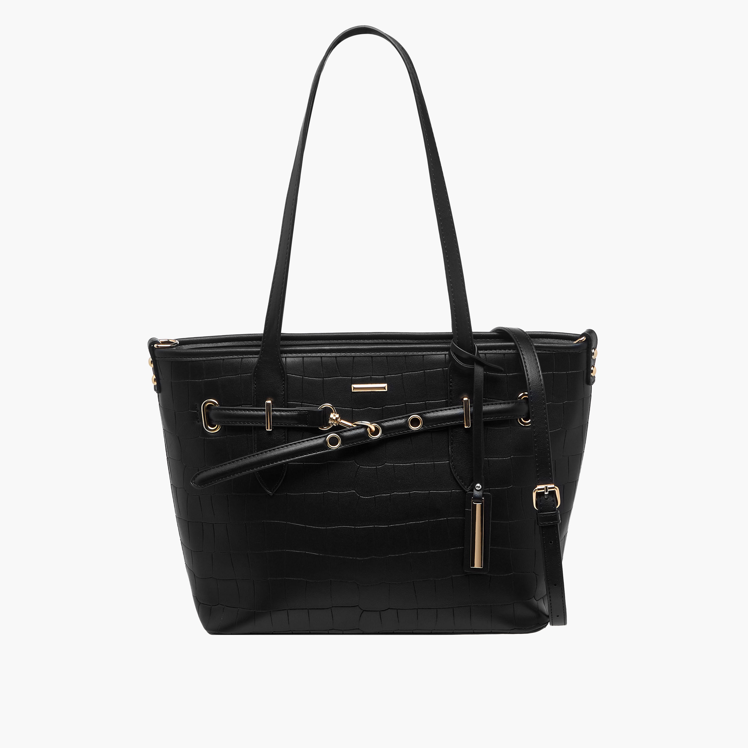 Sasha Sam Textured Tote Bag with Detachable Strap-women-bagsandwallets-handbags-image-1