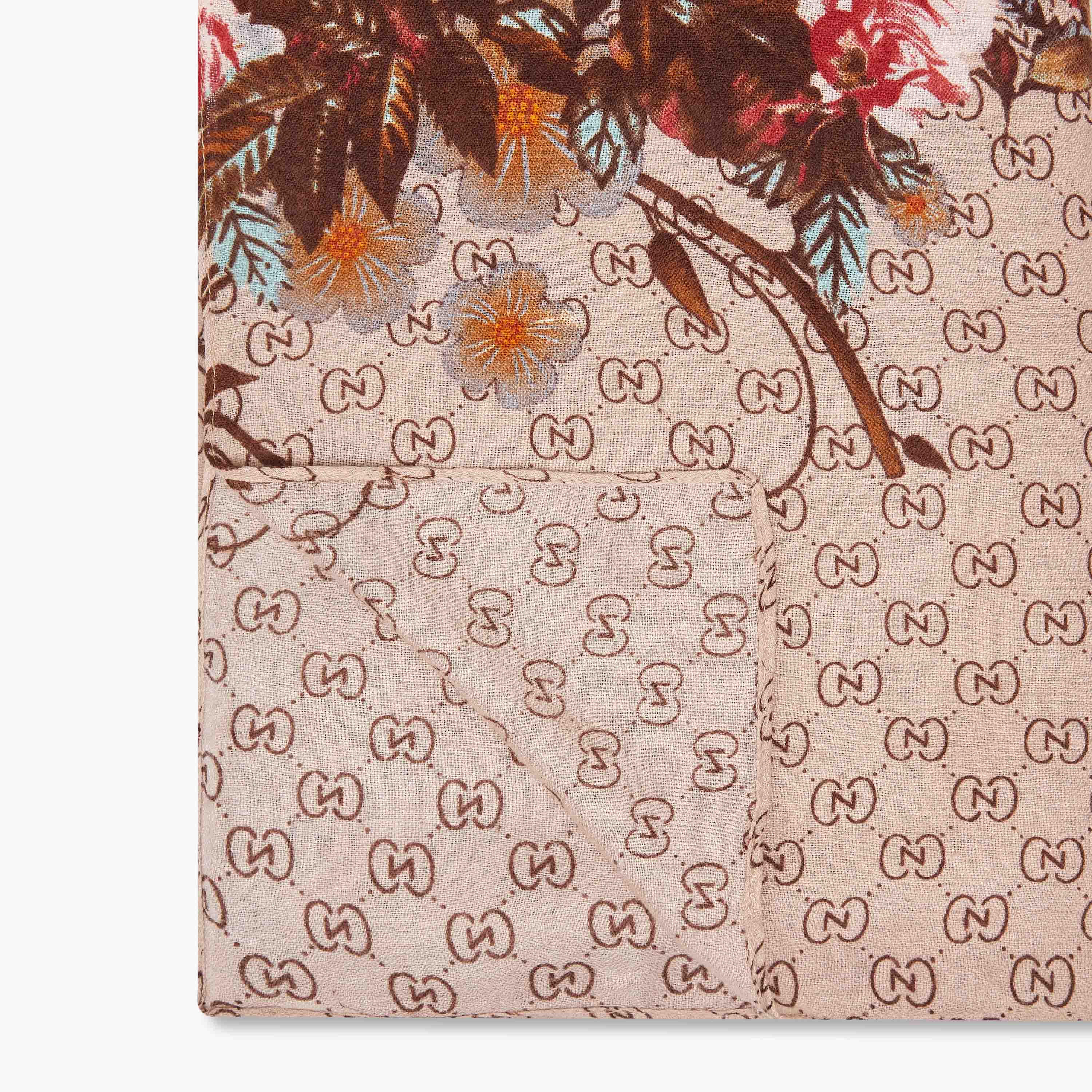 Scarf with Floral Print-women-hairaccessories-others-image-3