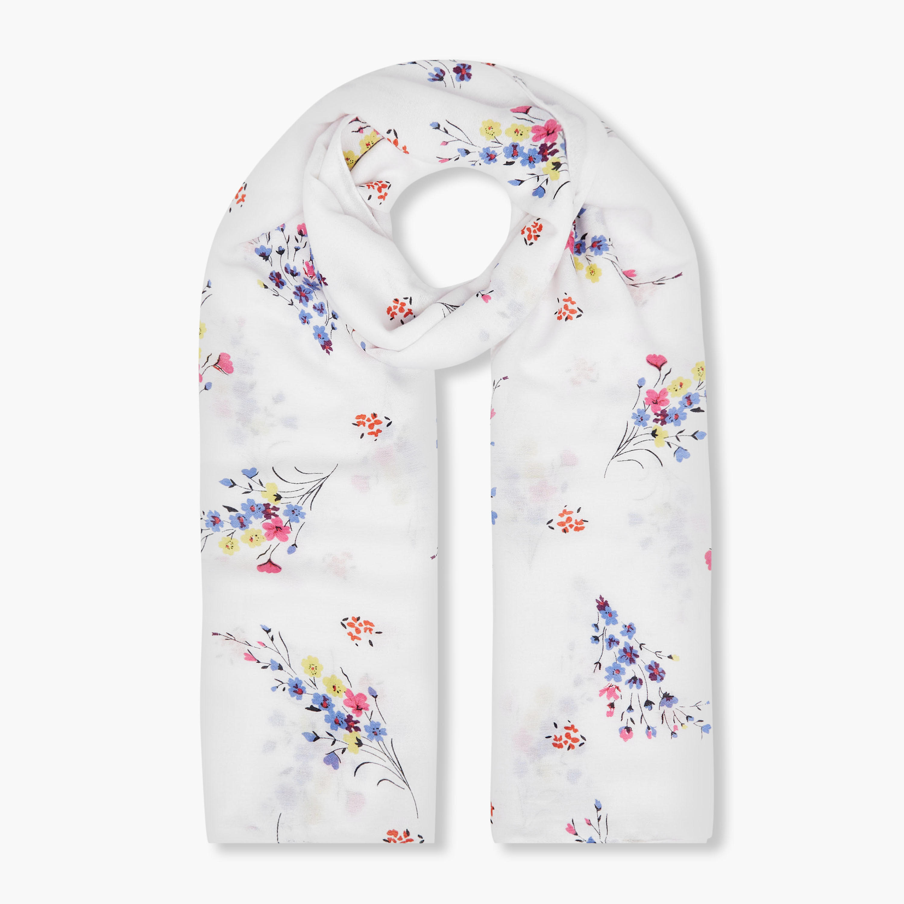 Scarf with Floral Print-women-clothingaccessories-scarves-image-1