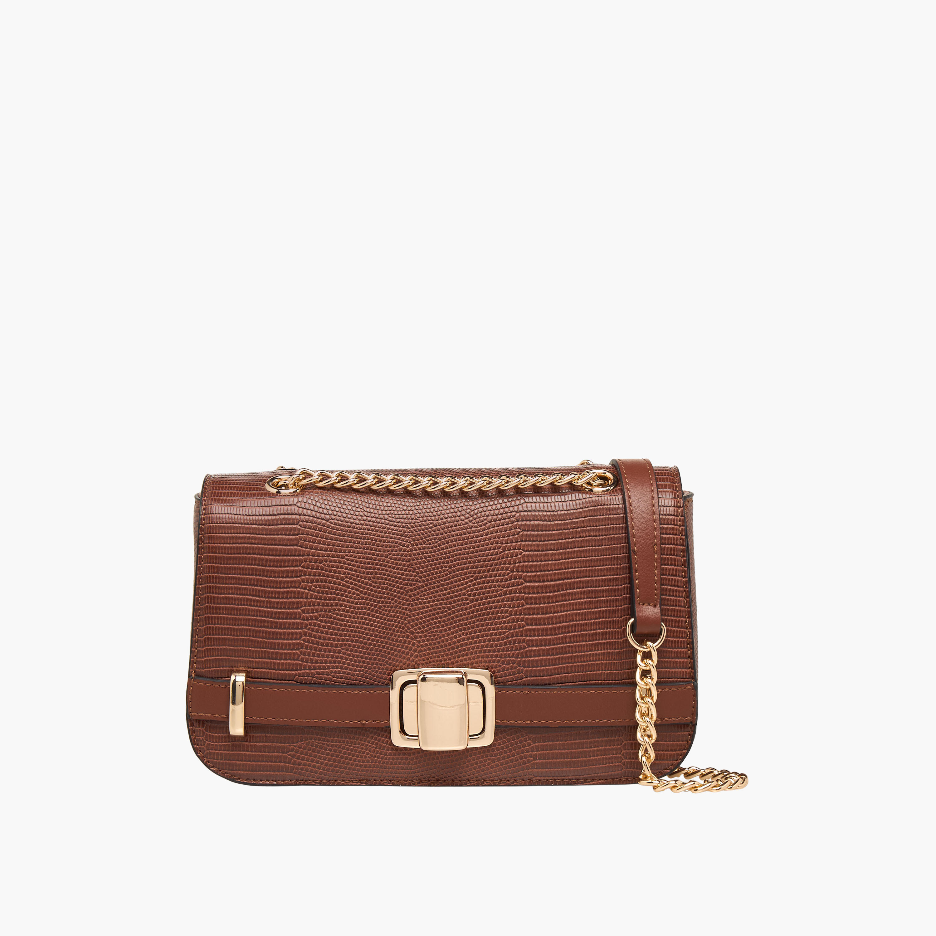 شنطة كروس بودي بارزة الملمس وحزام سلسلة للنساء من ساشا جول-women-bagsandwallets-handbags-image-1