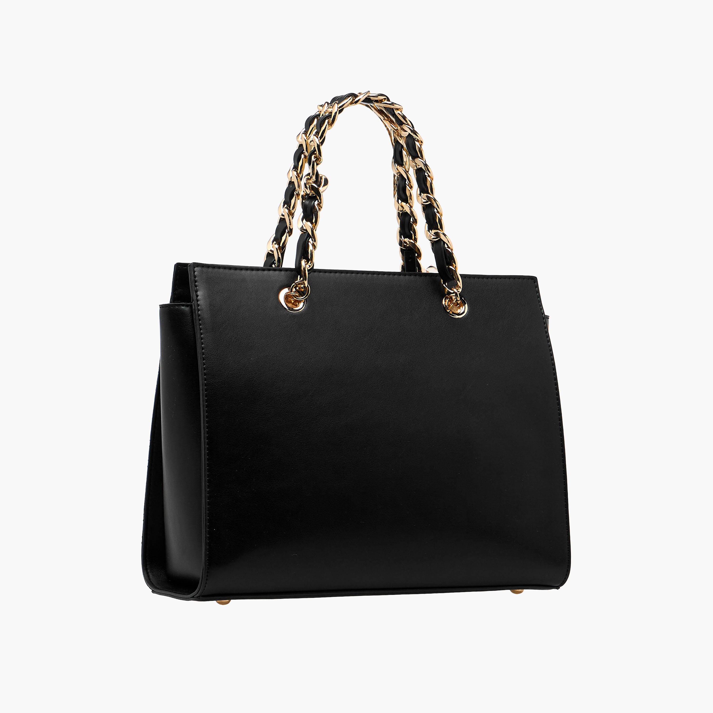 Sasha Jul Quilted Tote Bag with Scarf Accent and Detachable Shoulder Strap-women-bagsandwallets-handbags-image-4