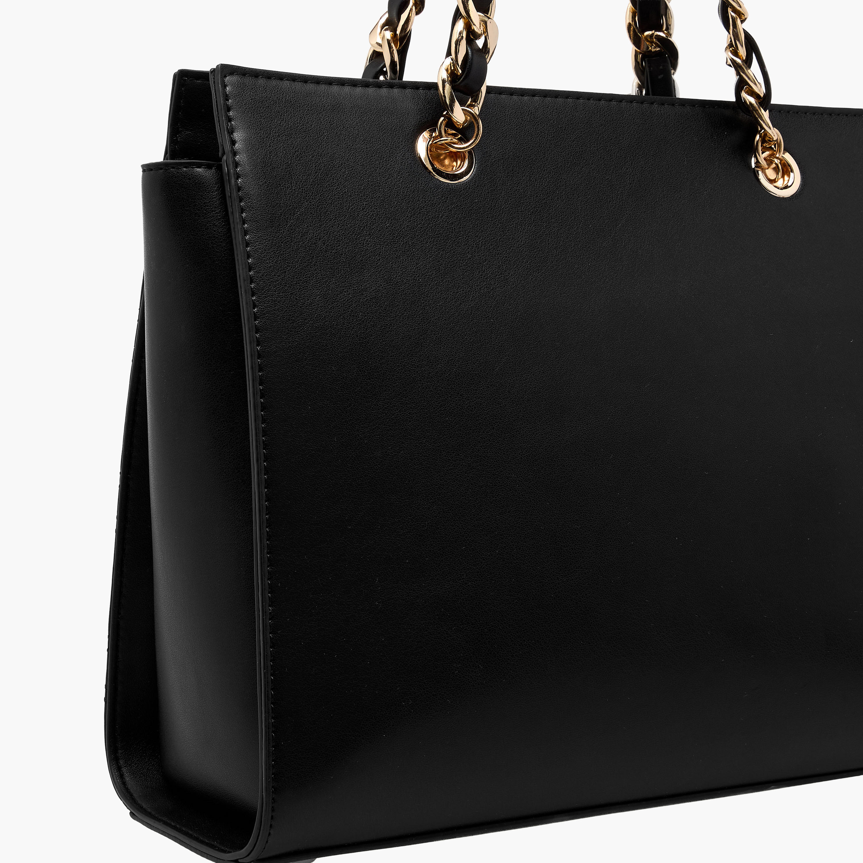 Sasha Jul Quilted Tote Bag with Scarf Accent and Detachable Shoulder Strap-women-bagsandwallets-handbags-image-6