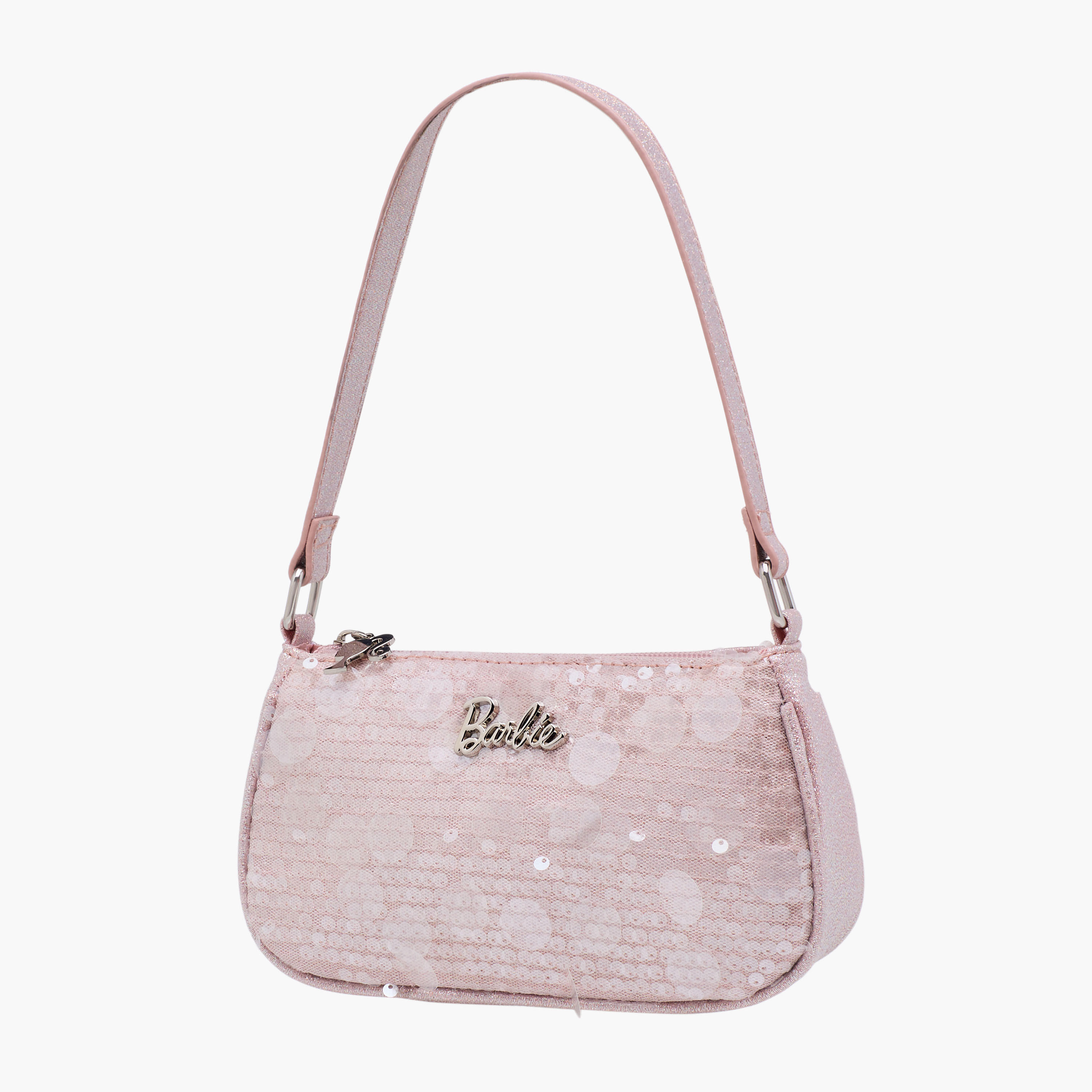 Barbie Embellished Shoulder Bag with Strap Handle-girls-accessories-bags-image-3