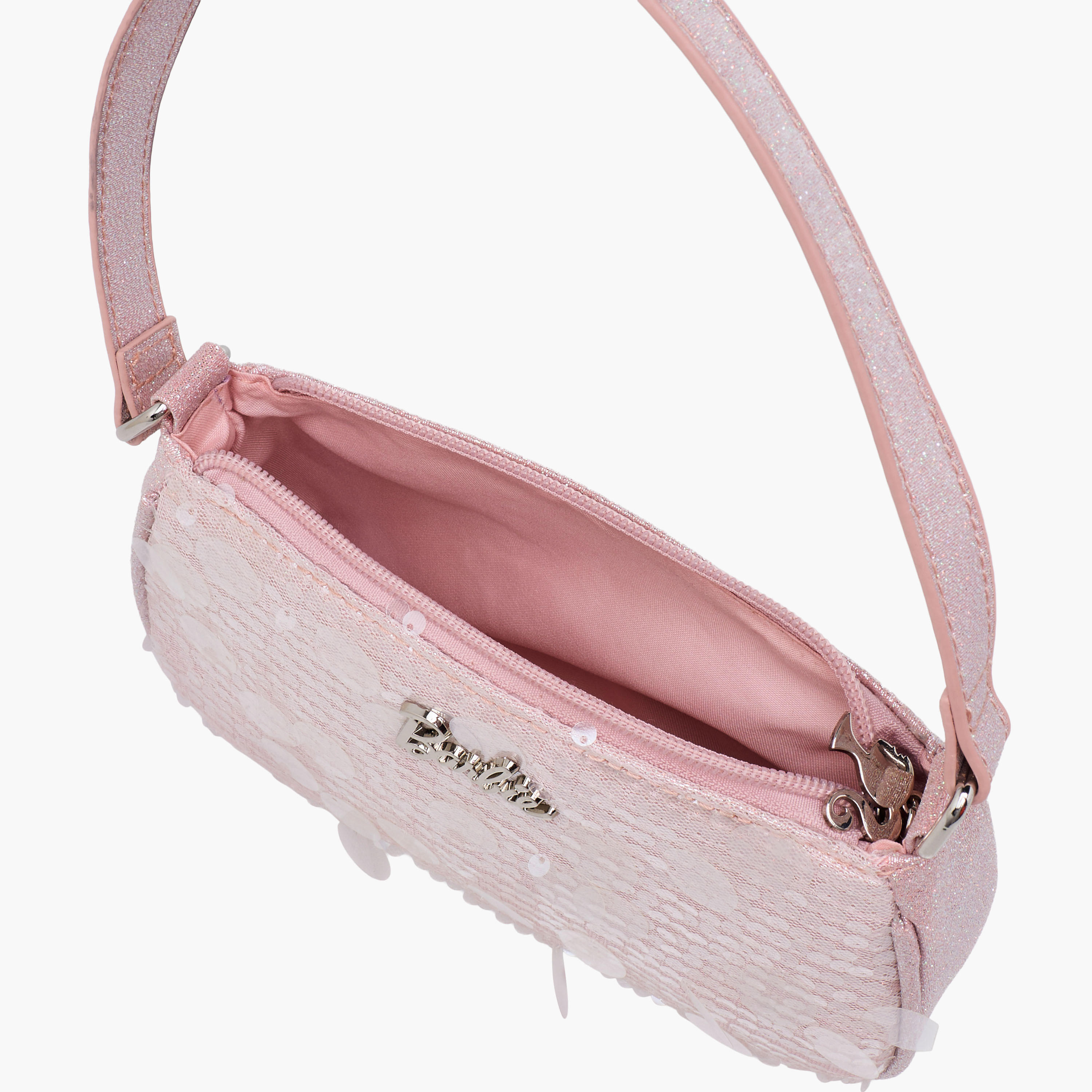 Barbie Embellished Shoulder Bag with Strap Handle-girls-accessories-bags-image-7