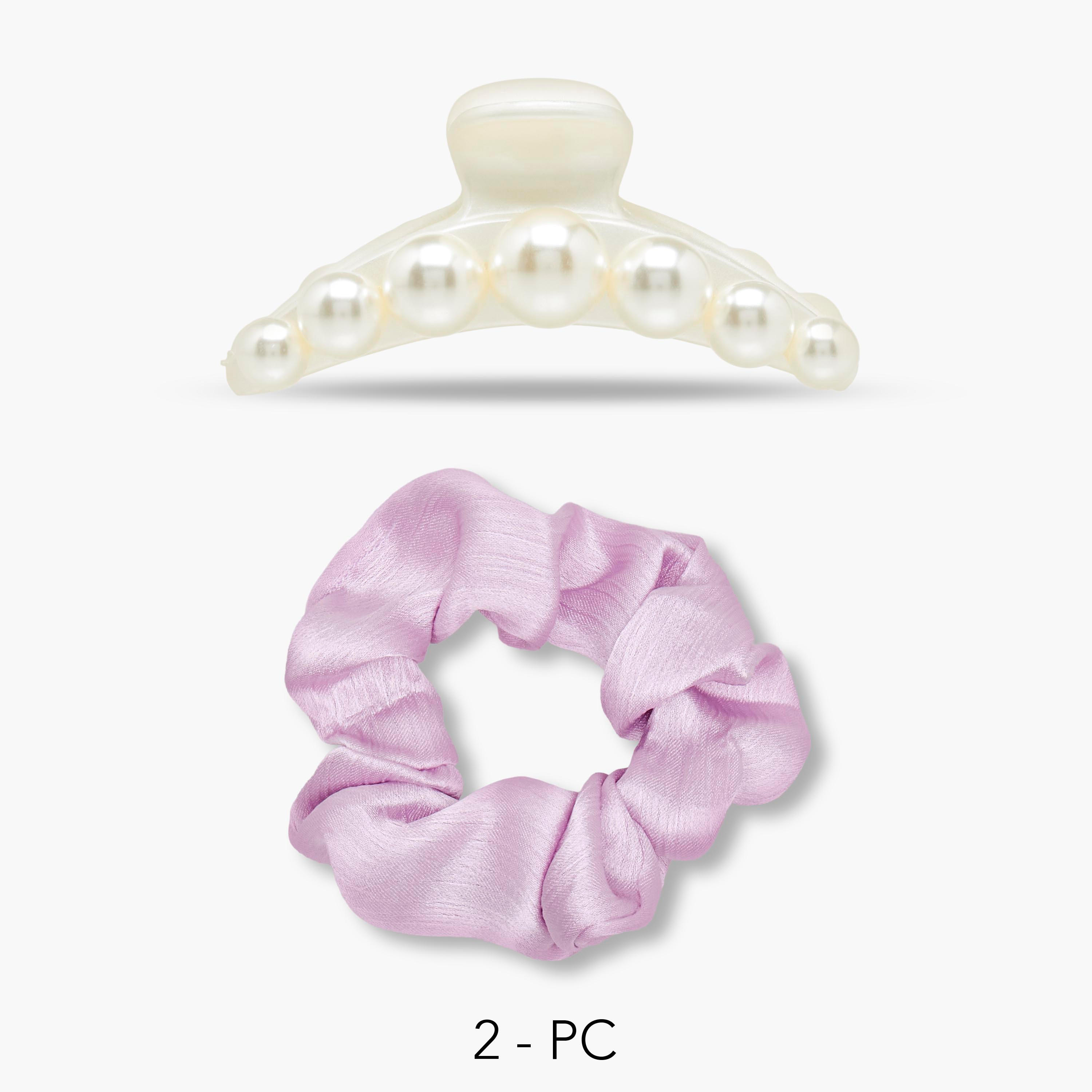 Set of 2 - Scrunchie and Hair Clamp-women-hairaccessories-others-image-1