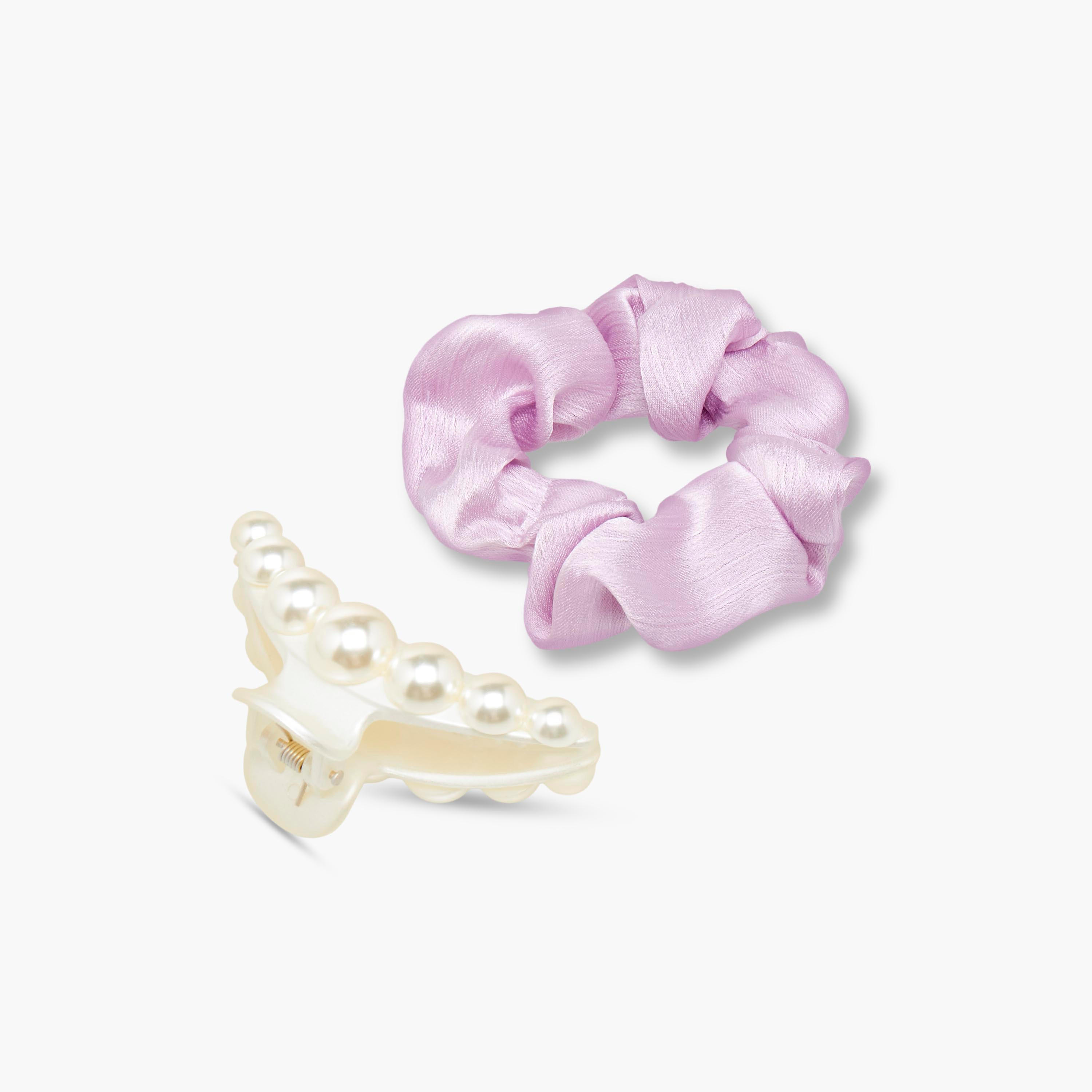 Set of 2 - Scrunchie and Hair Clamp-women-hairaccessories-others-image-4