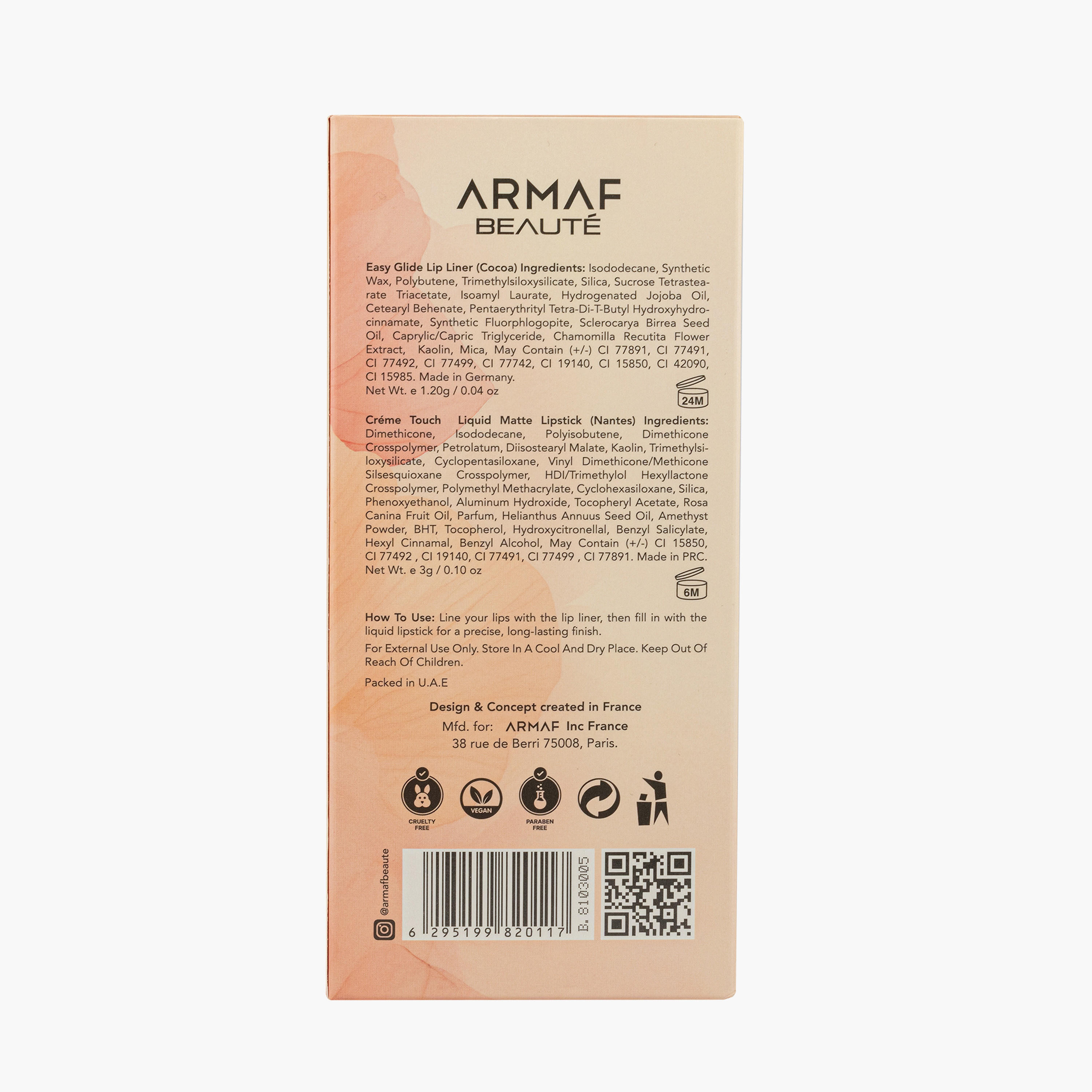 Armaf Beaute Matte Lip Kit Duo-beautyandpersonalcare-makeup-lips-lipsticks-image-2