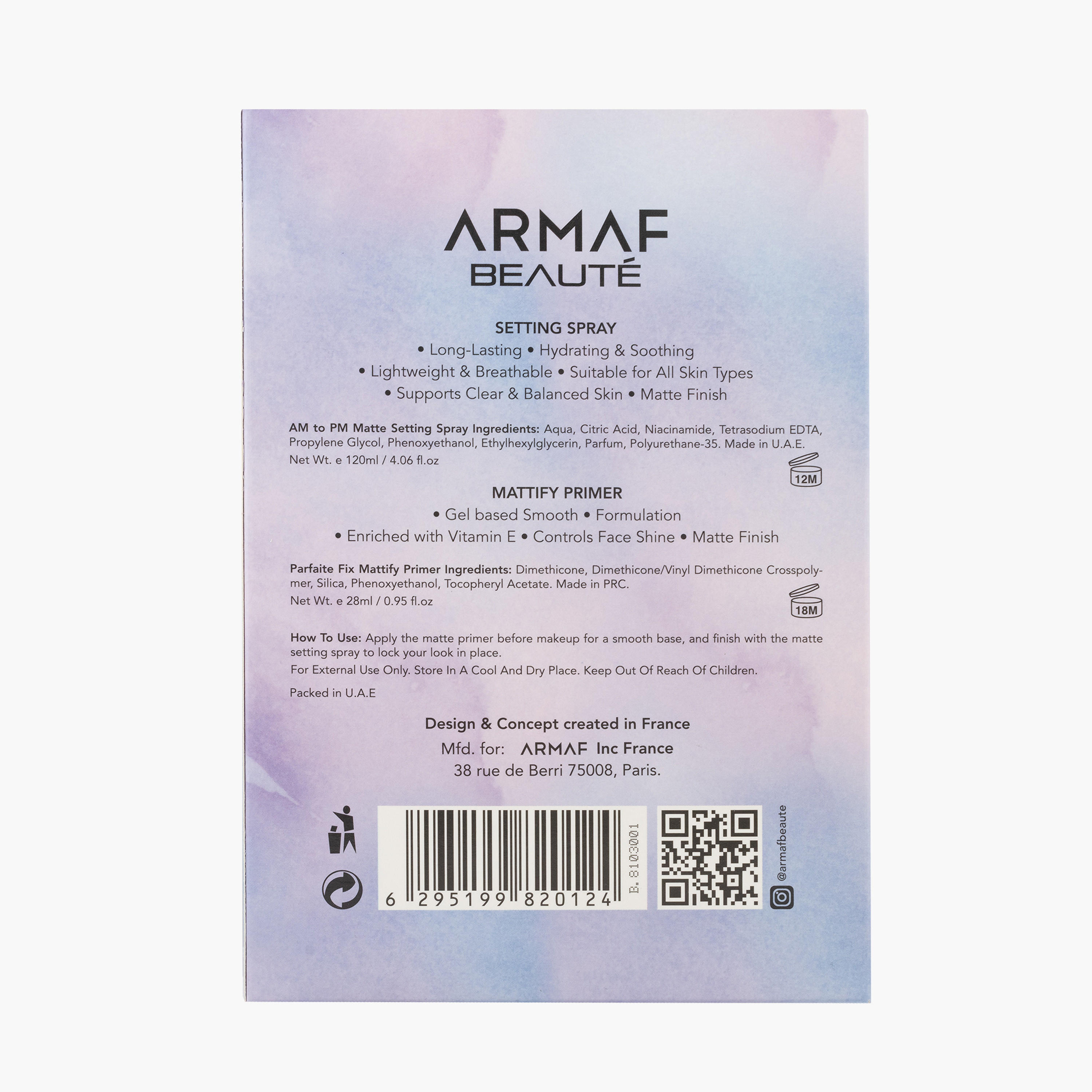 Armaf Beaute Matte Makeup Prep Set-beautyandpersonalcare-makeup-face-faceprimers-image-2