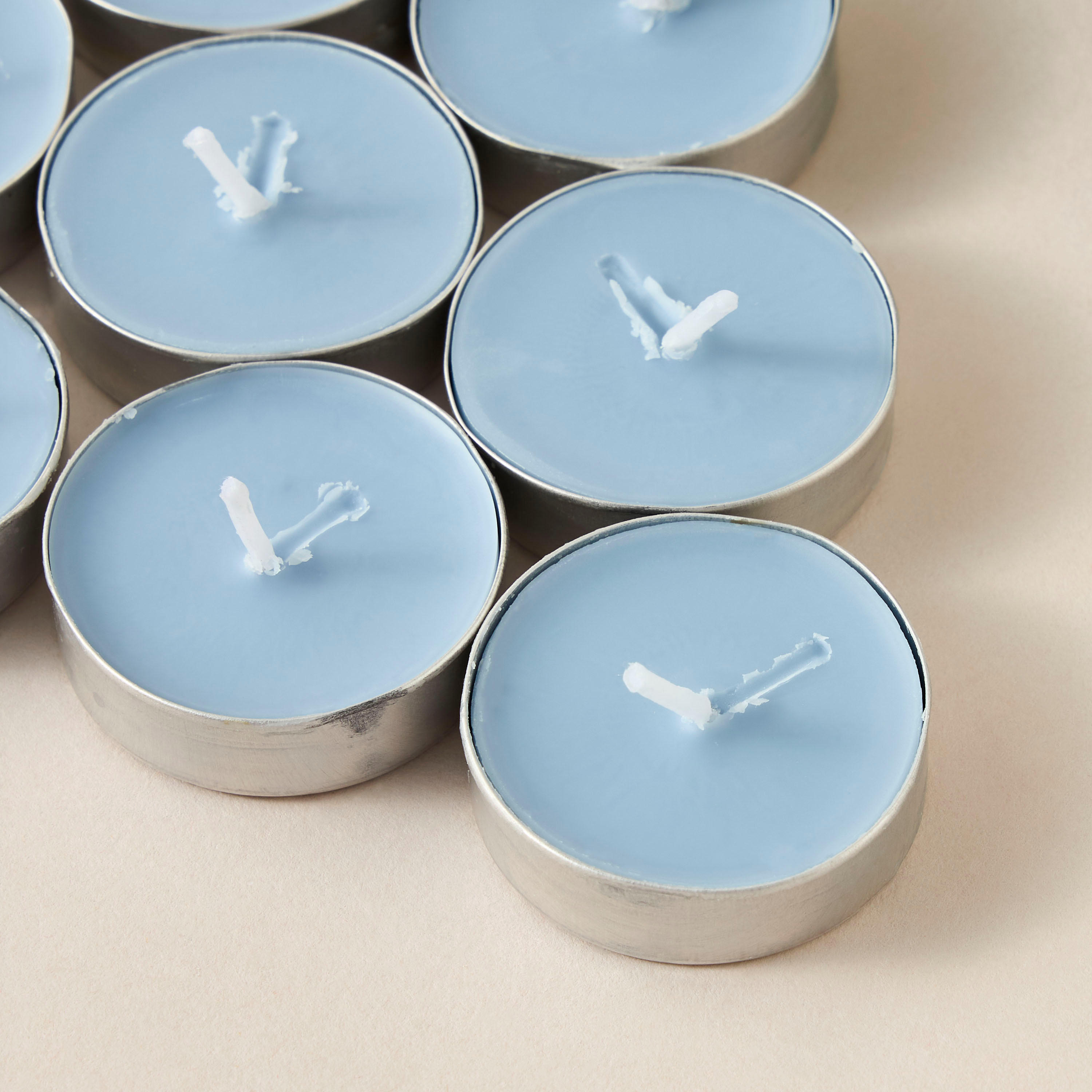 Kamaya 9-Piece Fleur De Cotton Scented Tealight Candle Set - 10 gms-household-homefragrance-candles-image-3