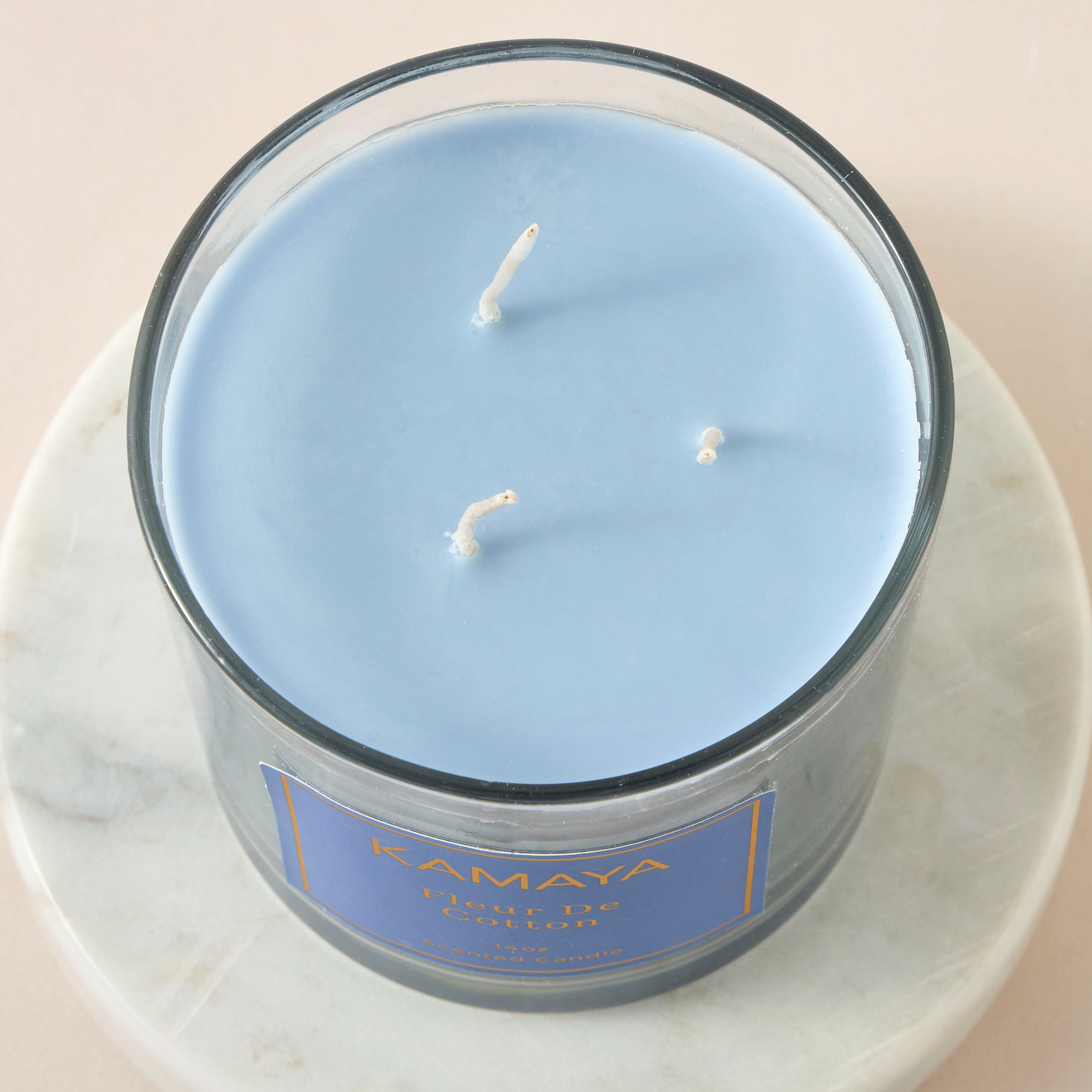 جرة شمع بـ 3 فتائل وبرائحة فلور دي كوتن من كامايا-household-homefragrance-candles-image-3