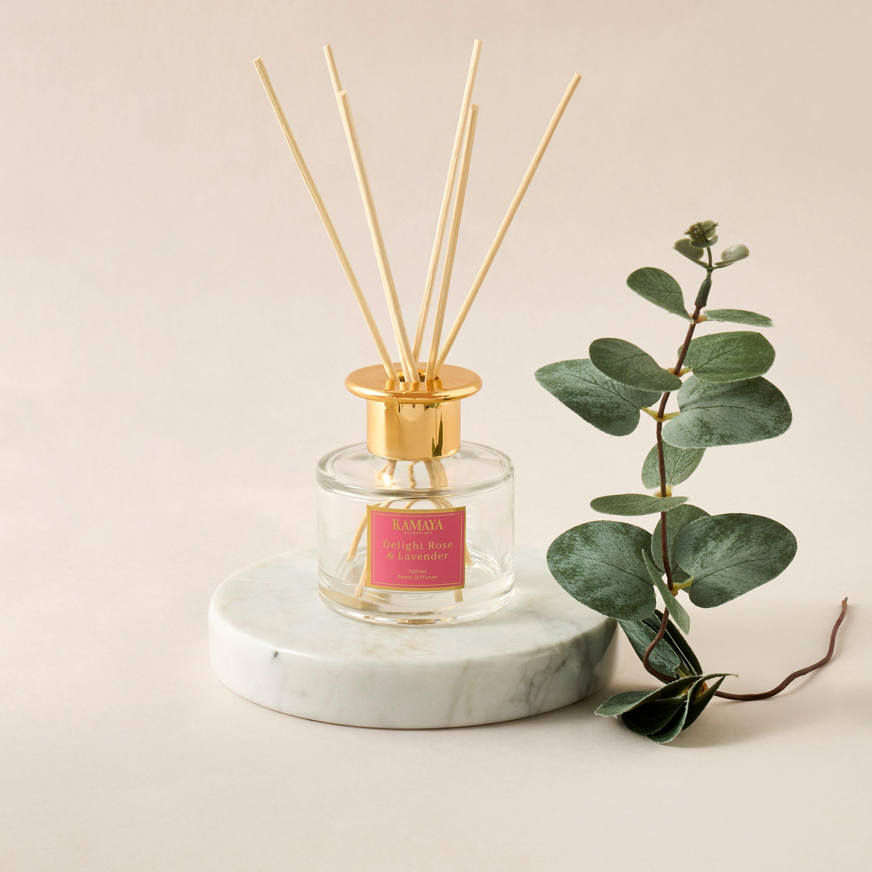 Kamaya Delight Rose & Lavender Reed Diffuser - 100 ml-household-homefragrance-reeddiffusers-image-1